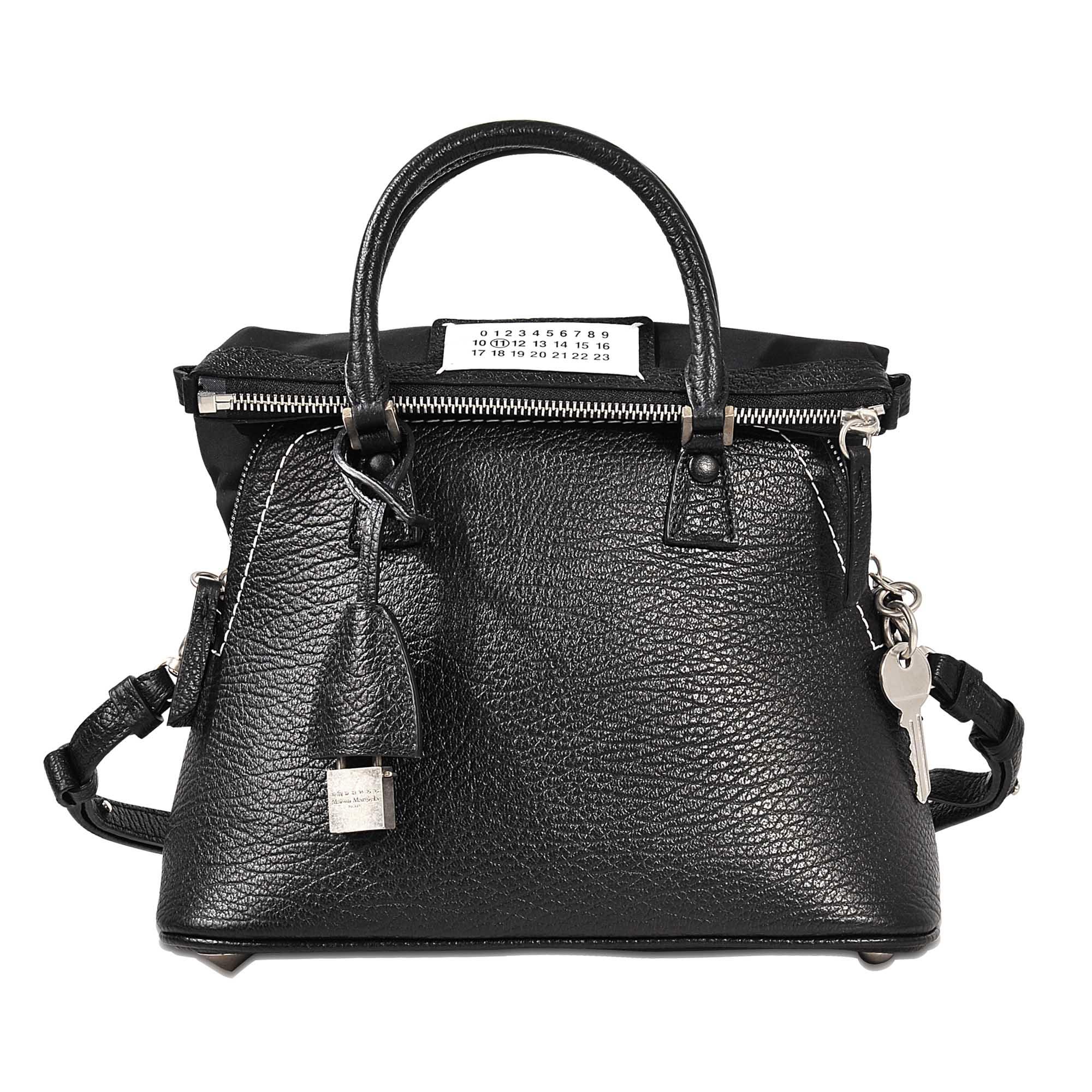 Maison Margiela Leather 5ac Mini Bag in Black - Lyst