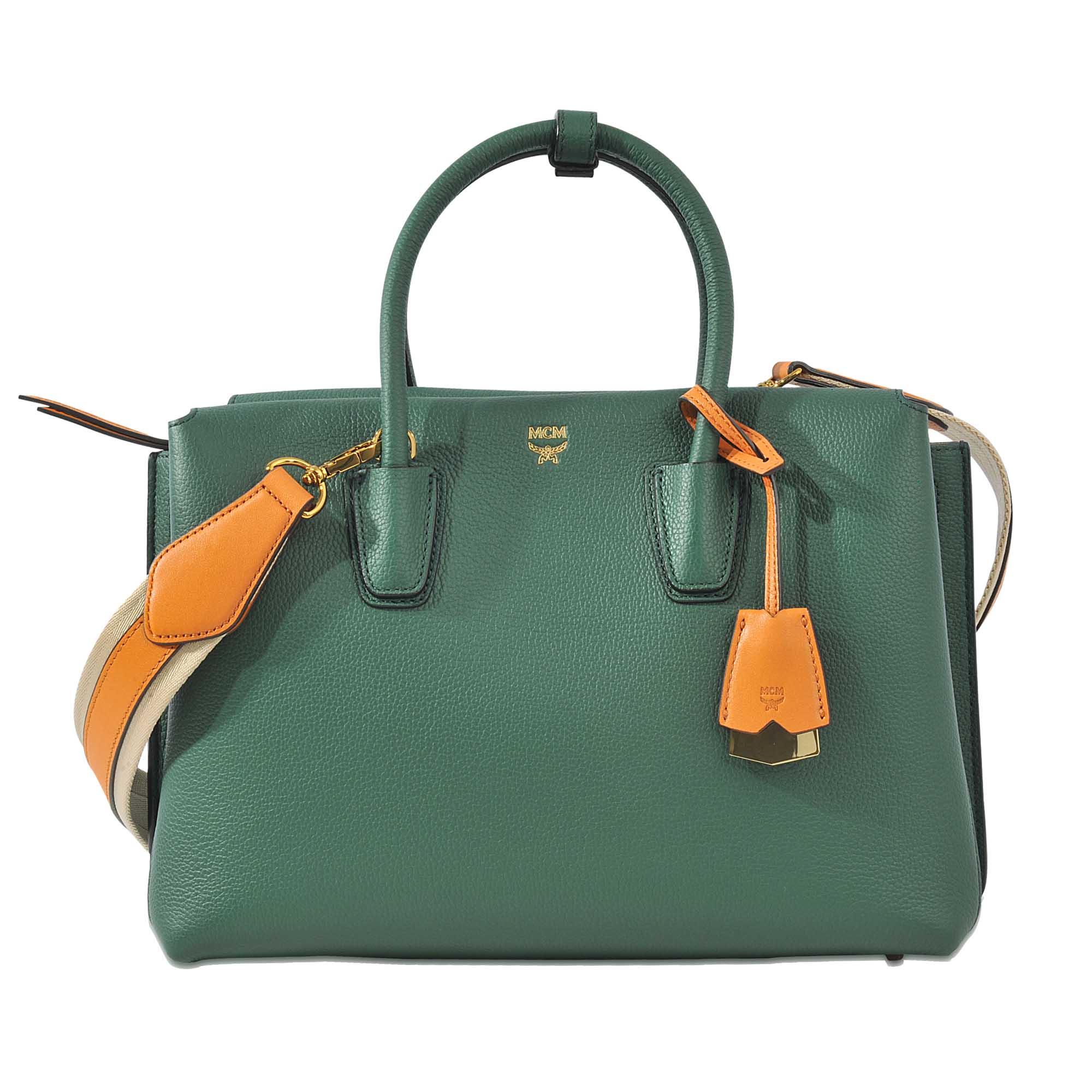 MCM Milla Medium Bag in Green | Lyst