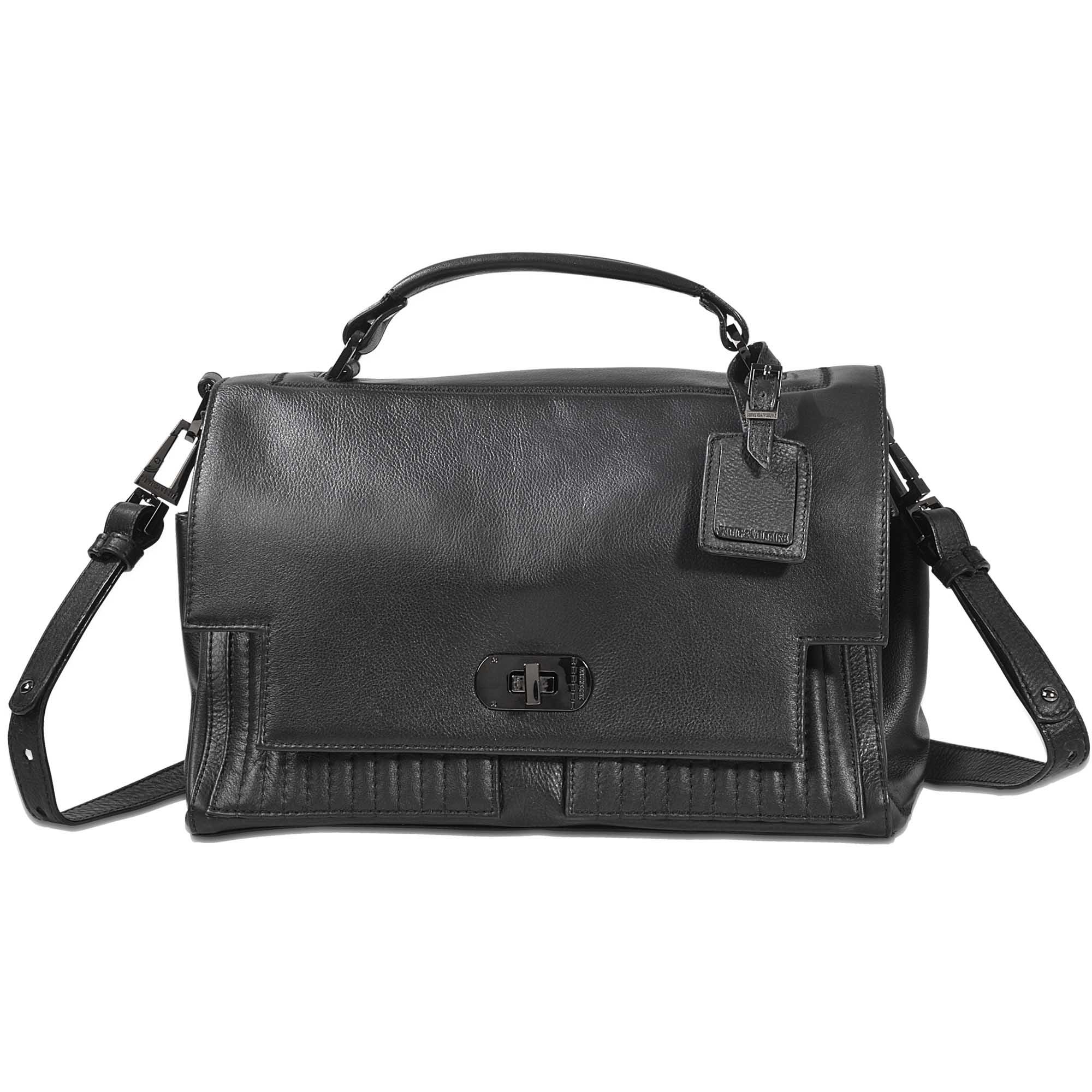 Zadig & Voltaire Leather Clash Bag in Black Lyst