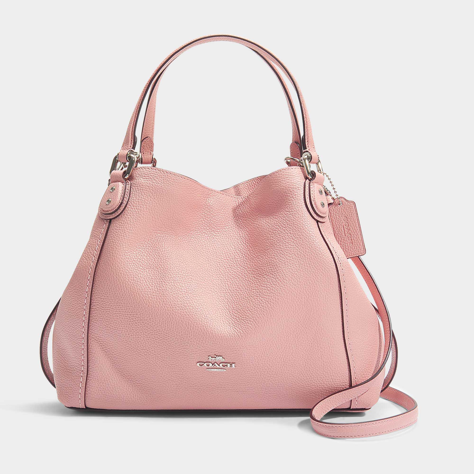 COACH Edie 28 Shoulder Bag In Peony Calfskin in Pink | Lyst