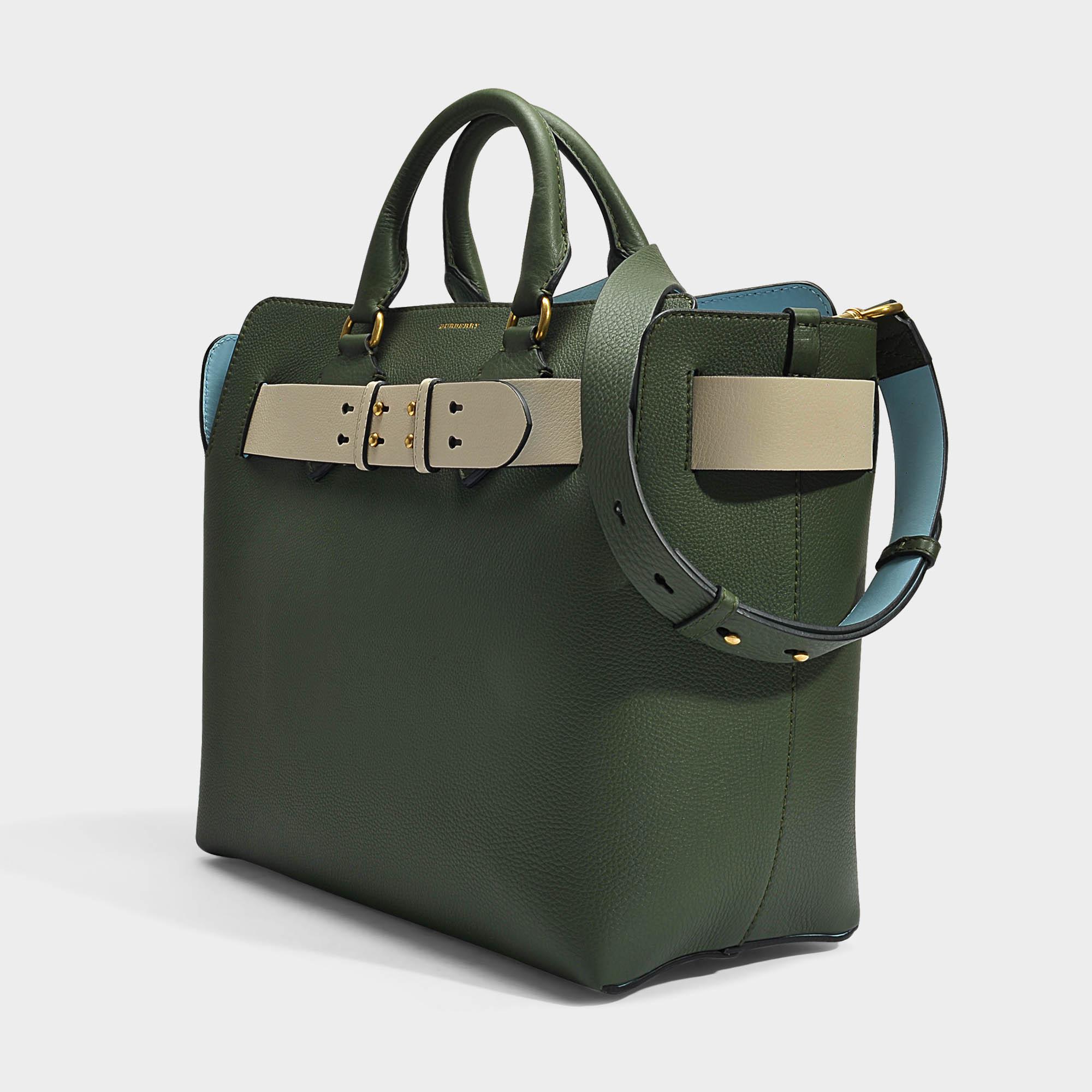 Burberry Belt Bag Medium In Sage Green Marais Leather | Lyst