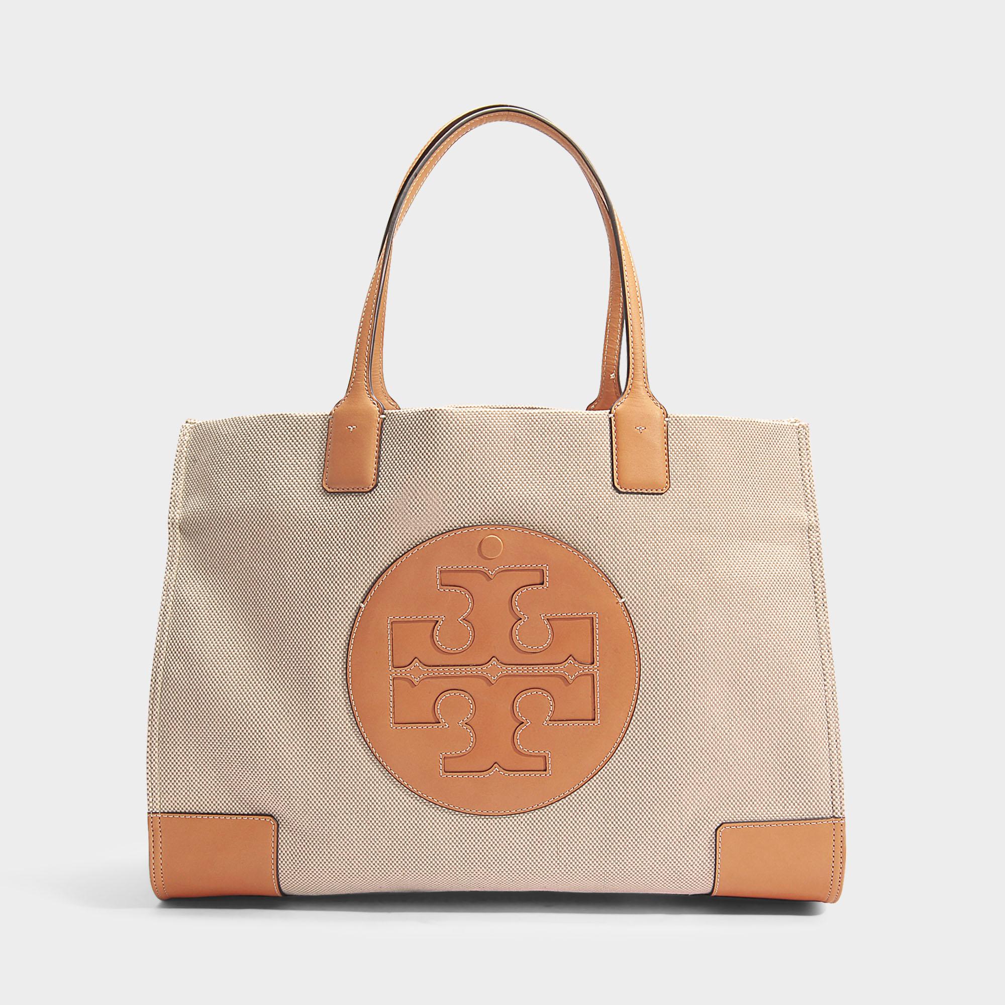 canvas tory burch ella tote handbags & purses