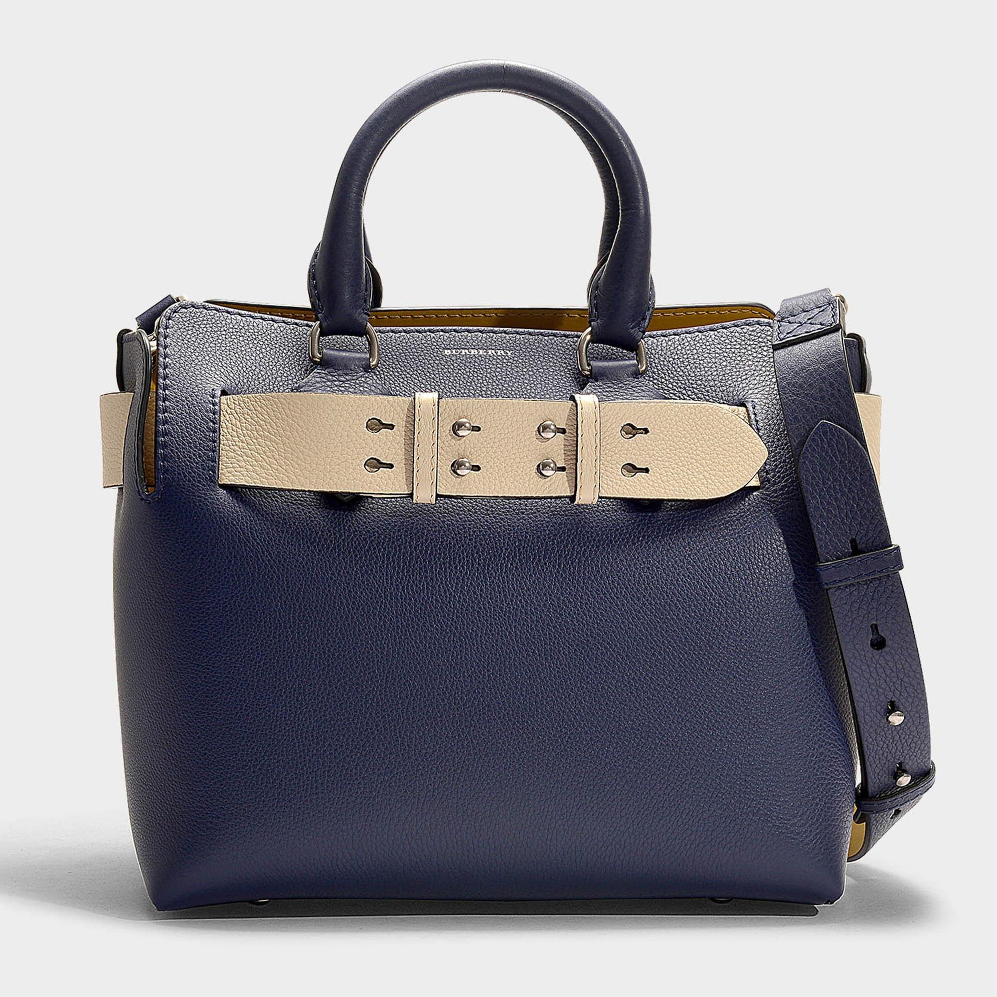 Burberry Leather The Small Belt Bag In Regency Blue Calfskin | Lyst