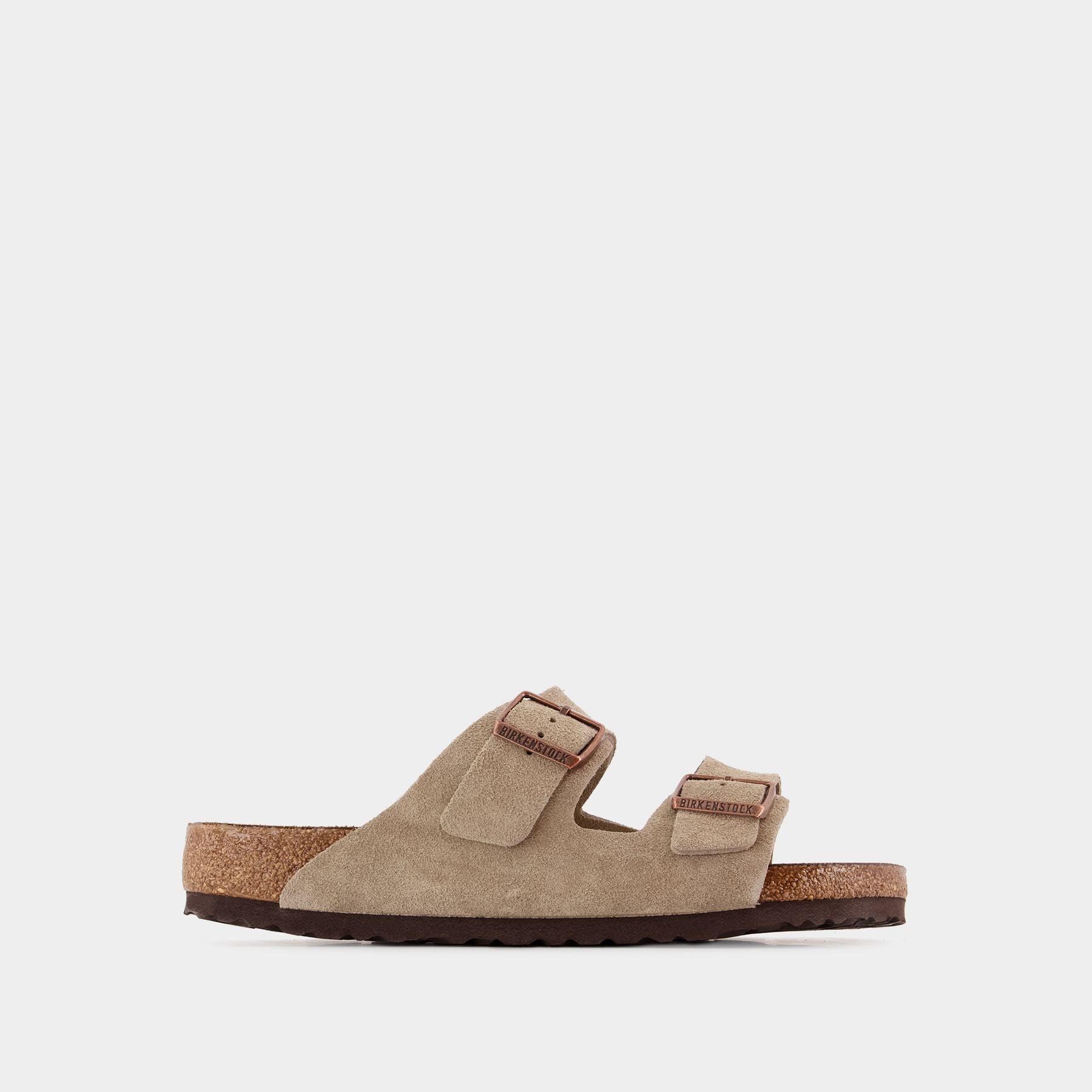 Birkenstock Arizona Sfb Mule - - Suede Taupe - Leather in Brown for Men ...
