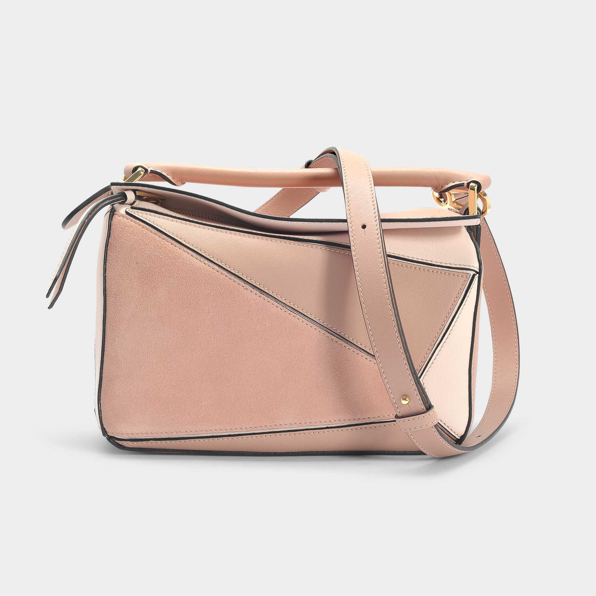 Loewe Puzzle Small Bag In Blush 