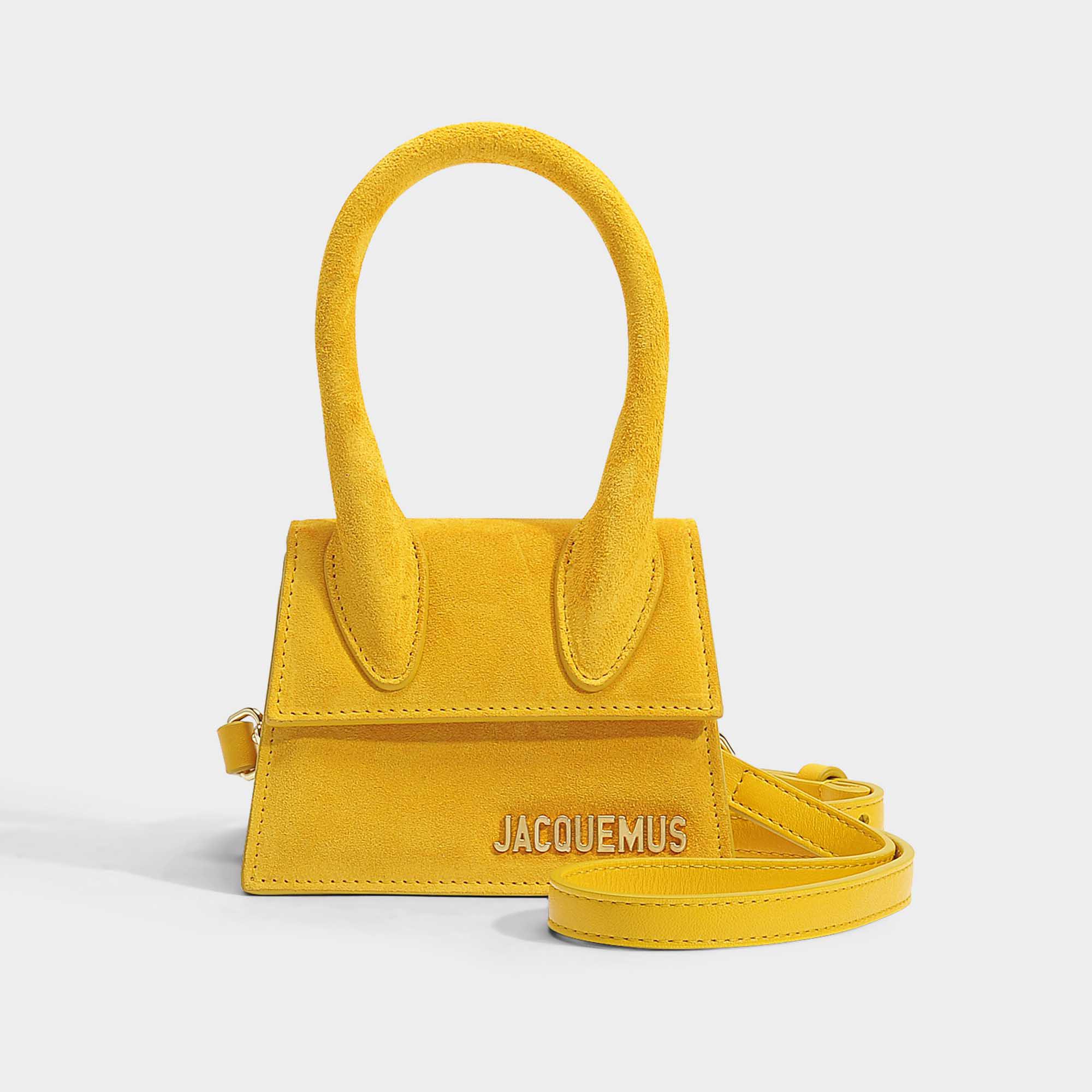 Jacquemus Chiquito Bag In Yellow Suede in Yellow - Lyst