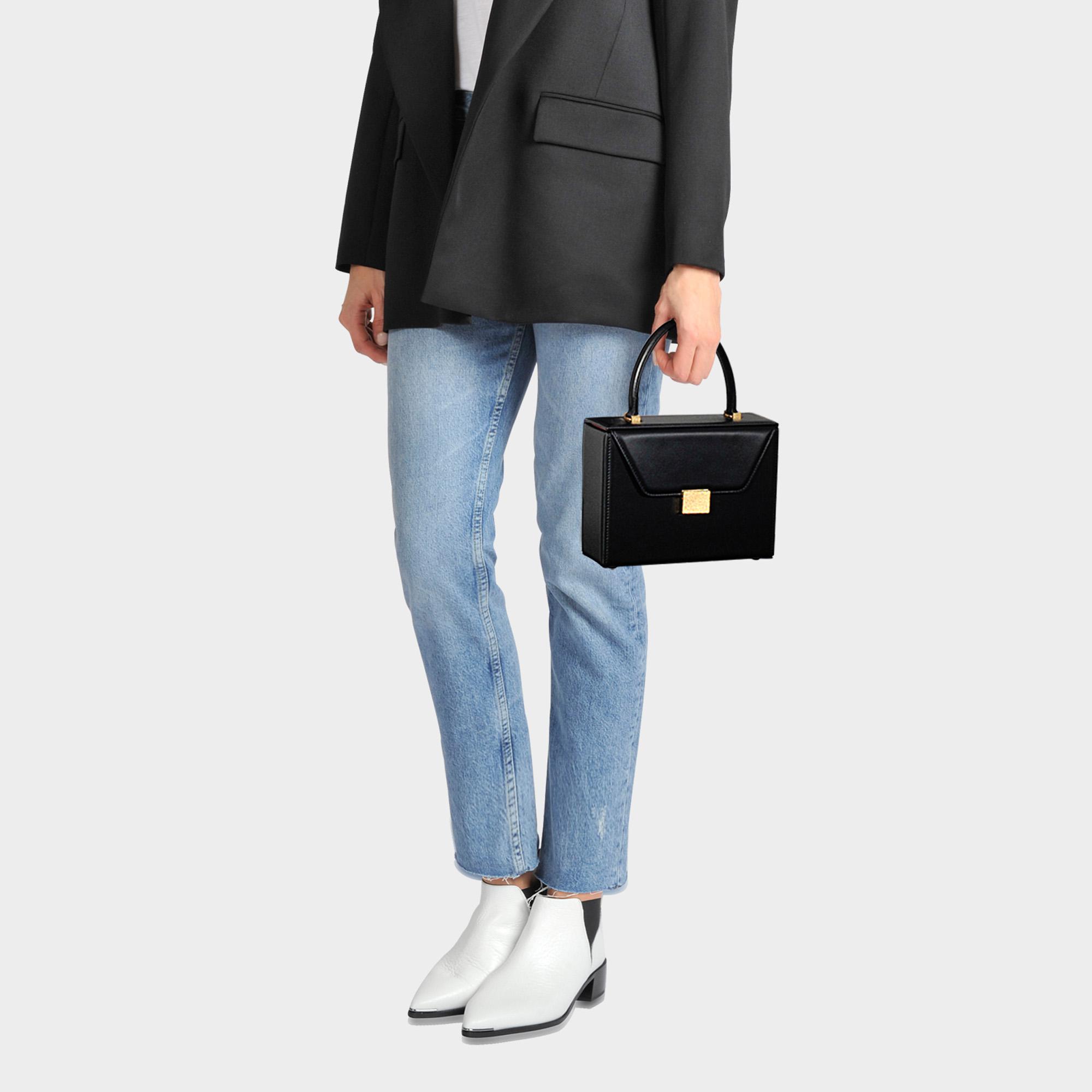 Victoria Beckham Vanity Mini Top Handle in Black | Lyst