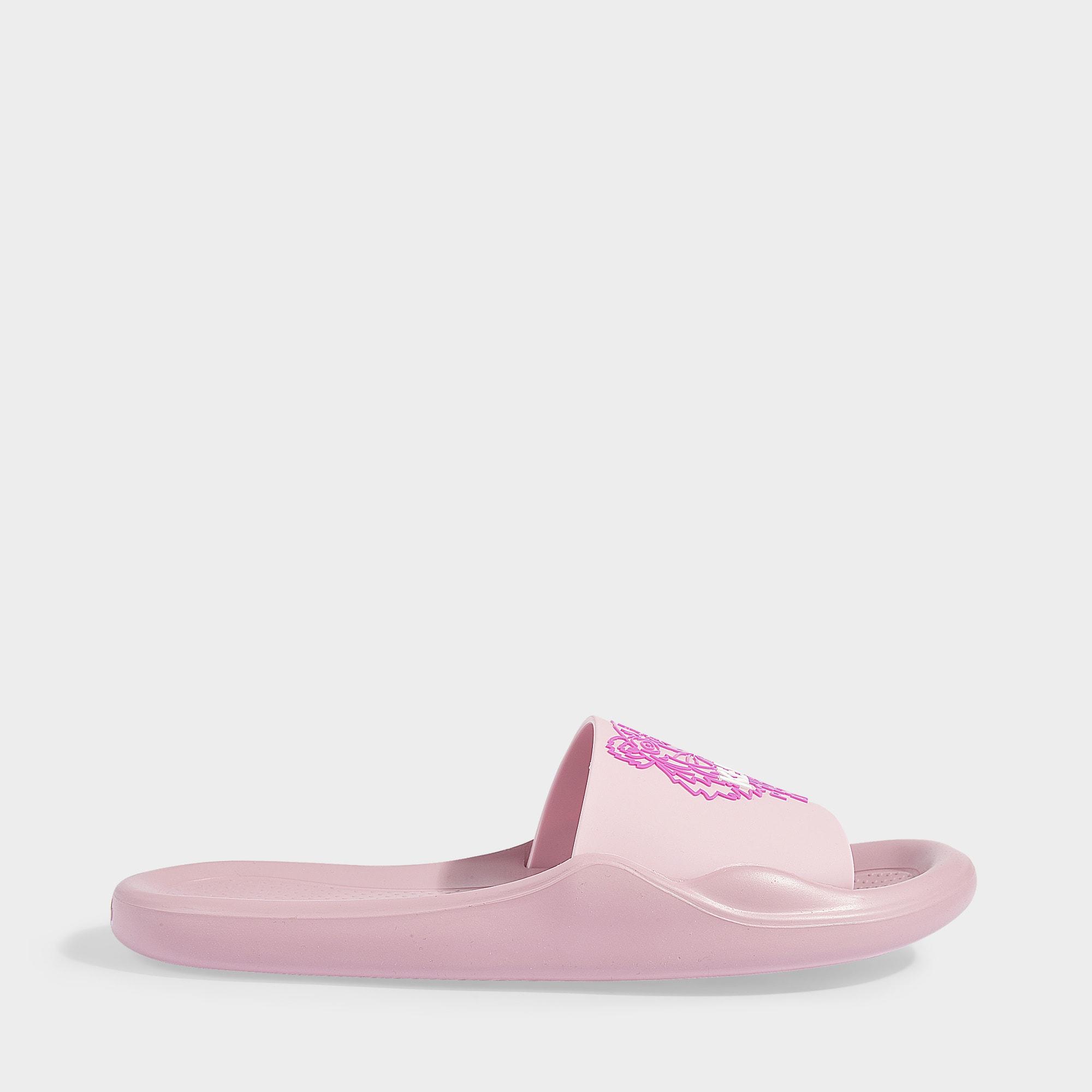 pink kenzo slides