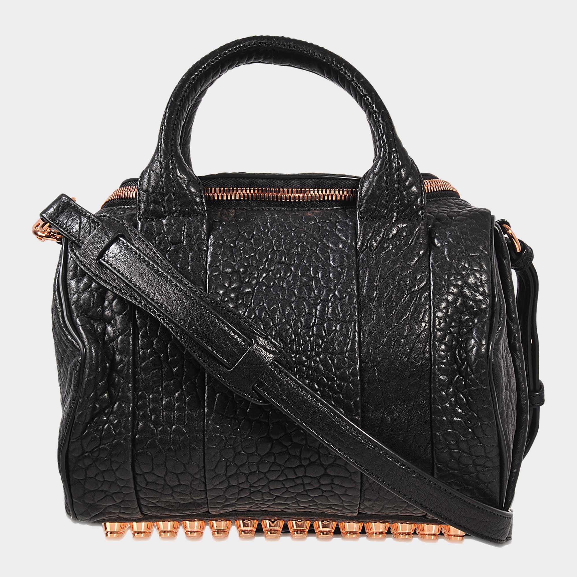 Alexander Wang Rockie Bag Rose Gold Finish In Black Lyst