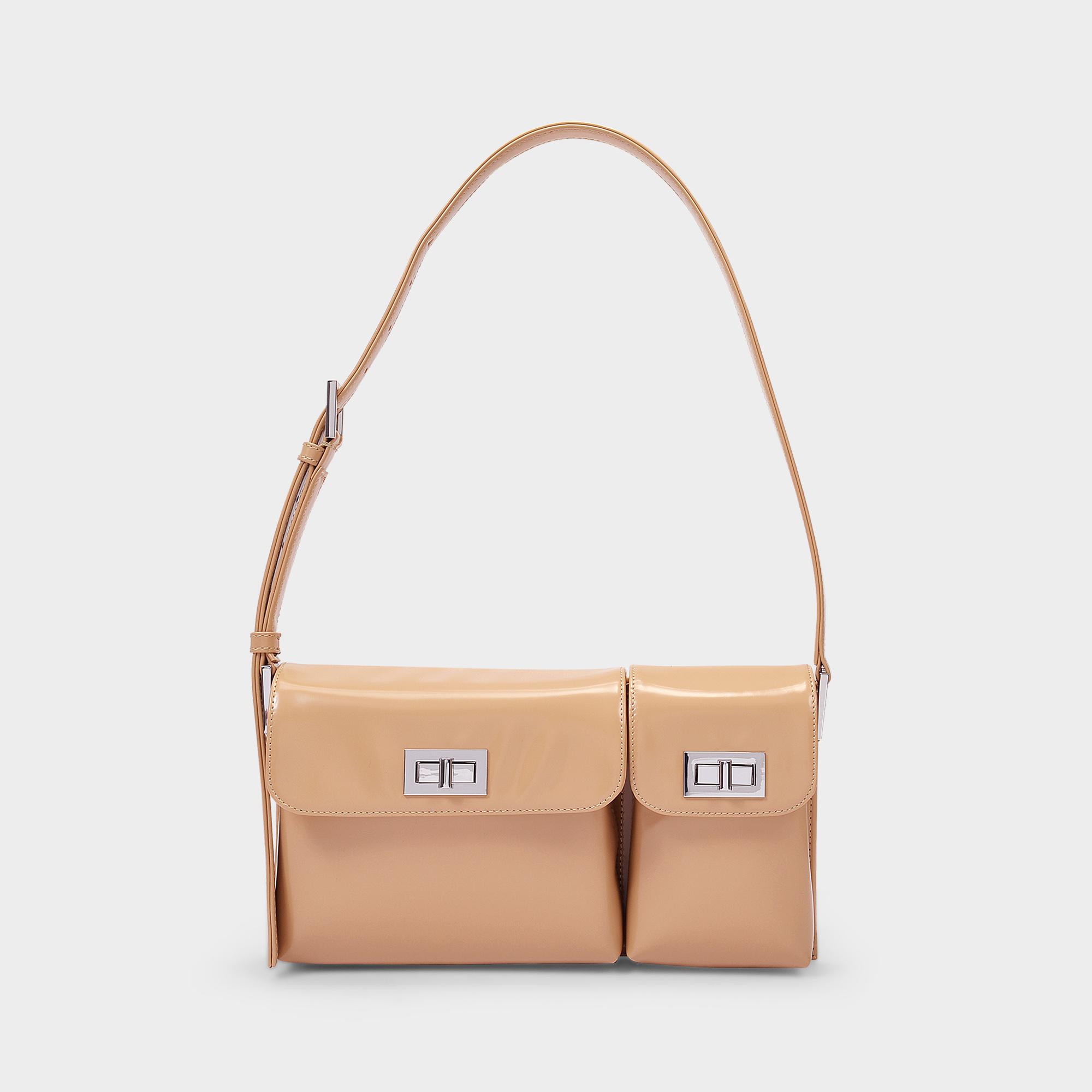 BY FAR Billy Bag In Cream Glazed Calf Leather in Beige (Natural) Lyst