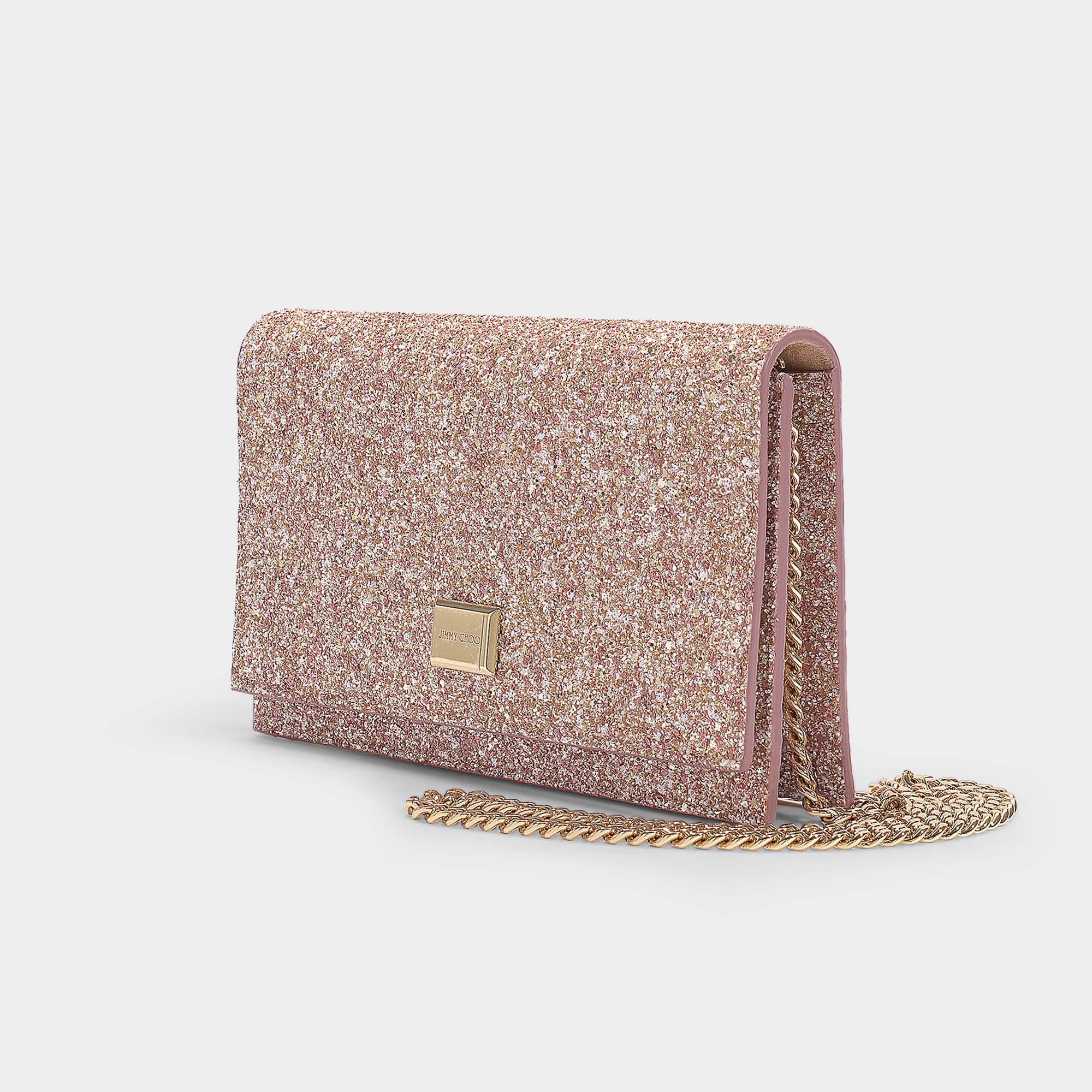 Jimmy choo lizzie glitter clutch sale