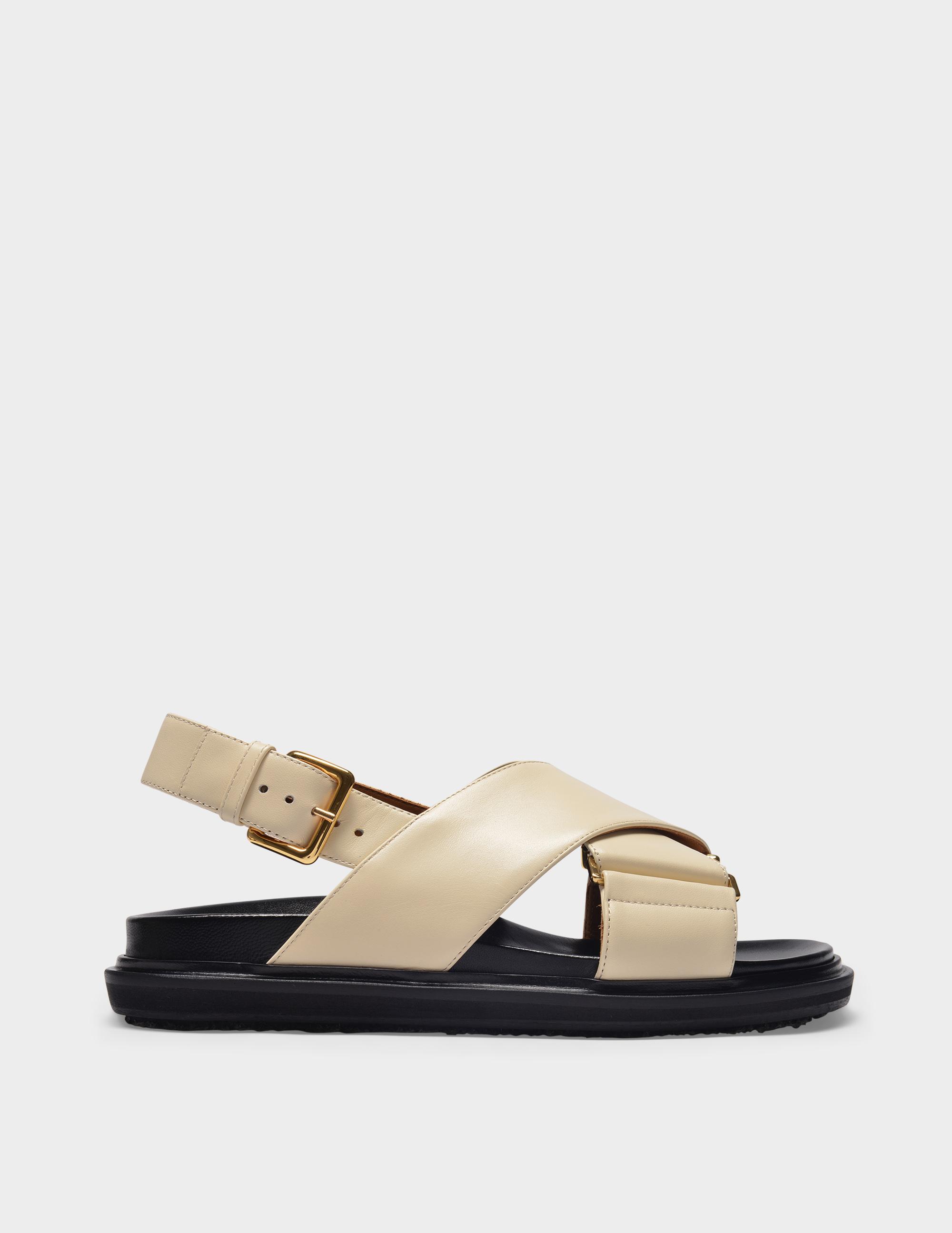 Marni Off-white Fussbett Sandals | Lyst