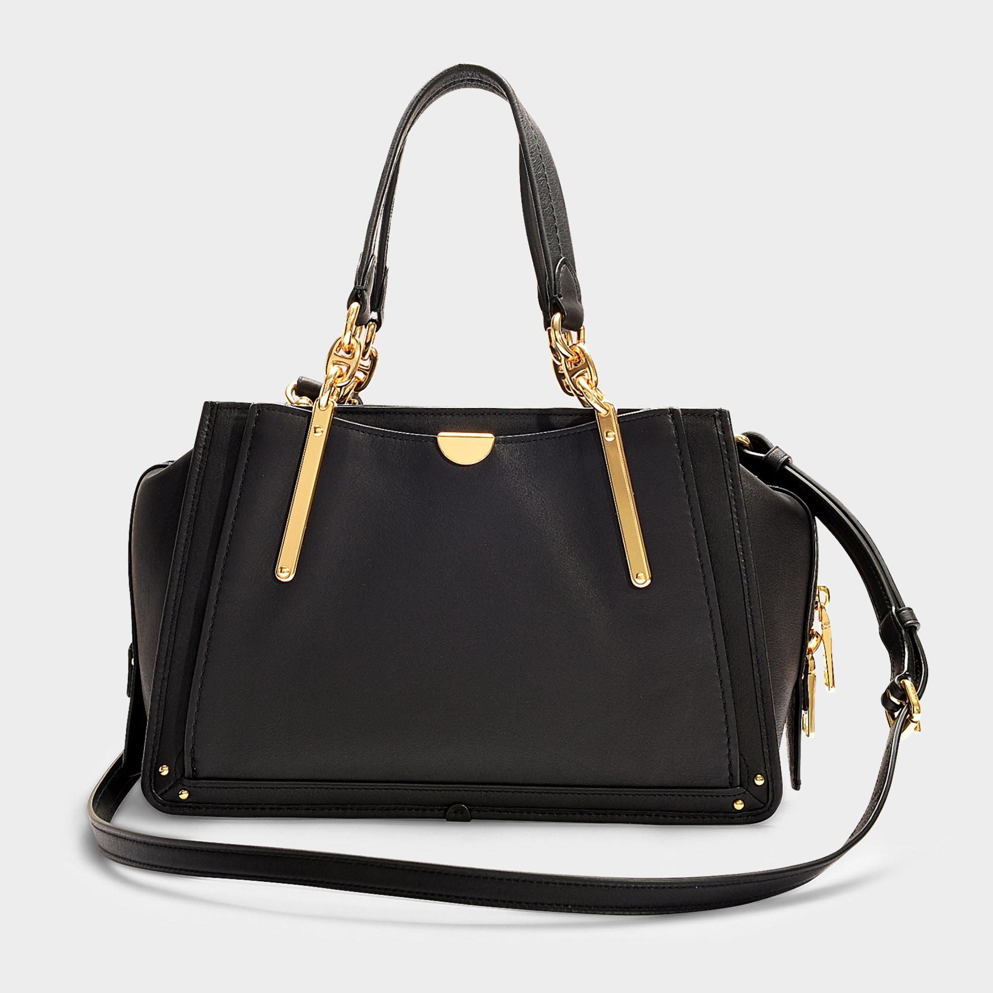 COACH Dreamer 36 Bag In Black Mixed Leather With Pebble Calfskin Save