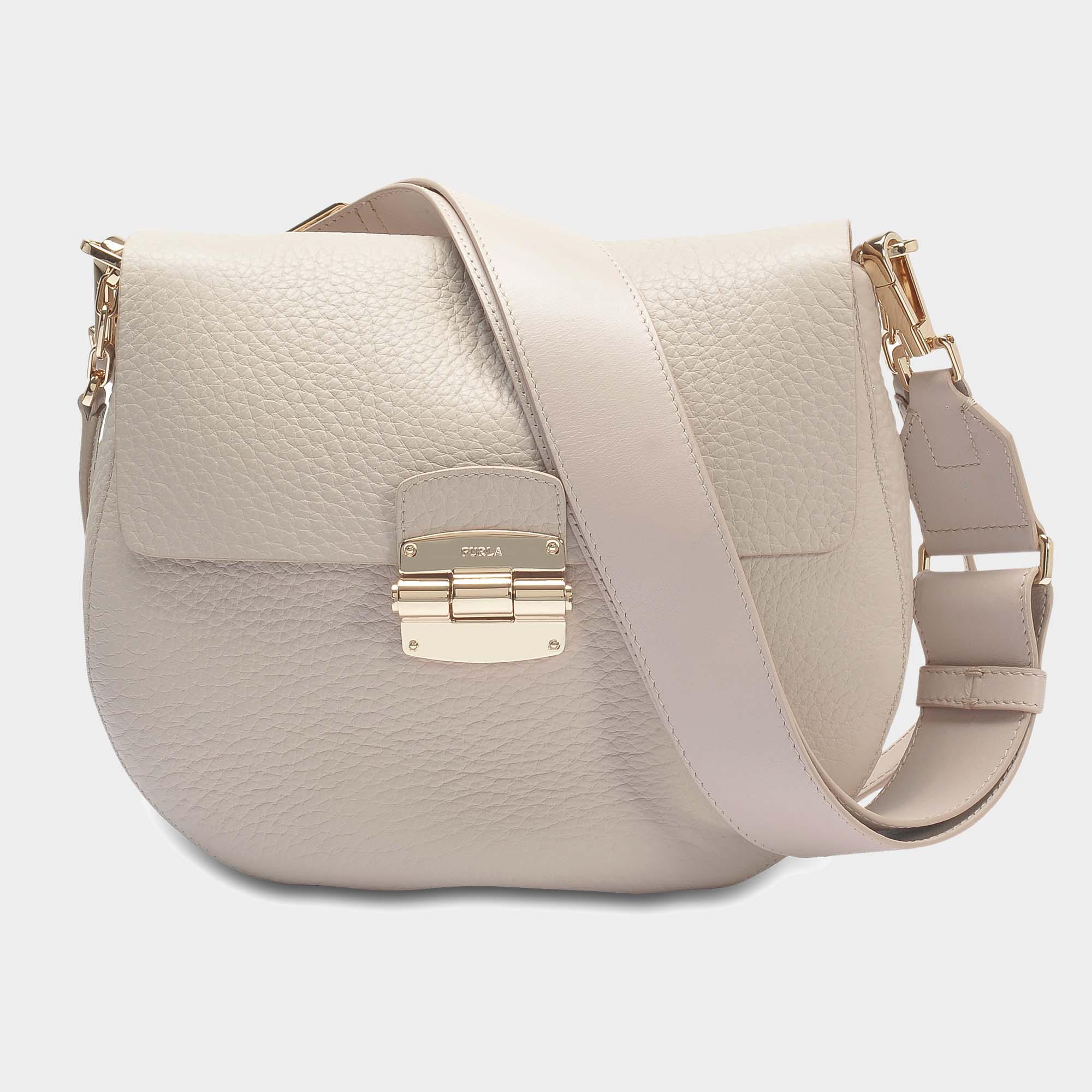 Furla Club S Crossbody Bag in Natural Lyst