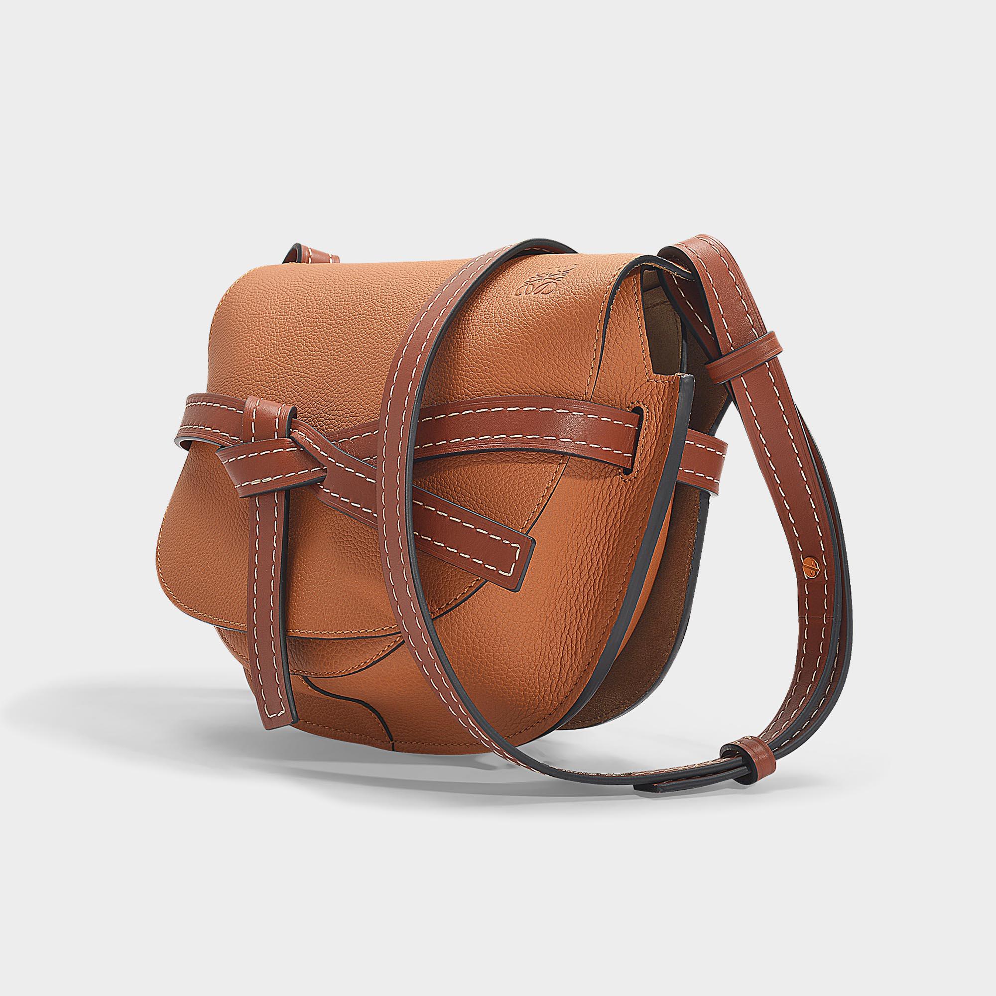 Loewe Gate Small Bag In Light Caramel And Pecan Leather in Brown Lyst