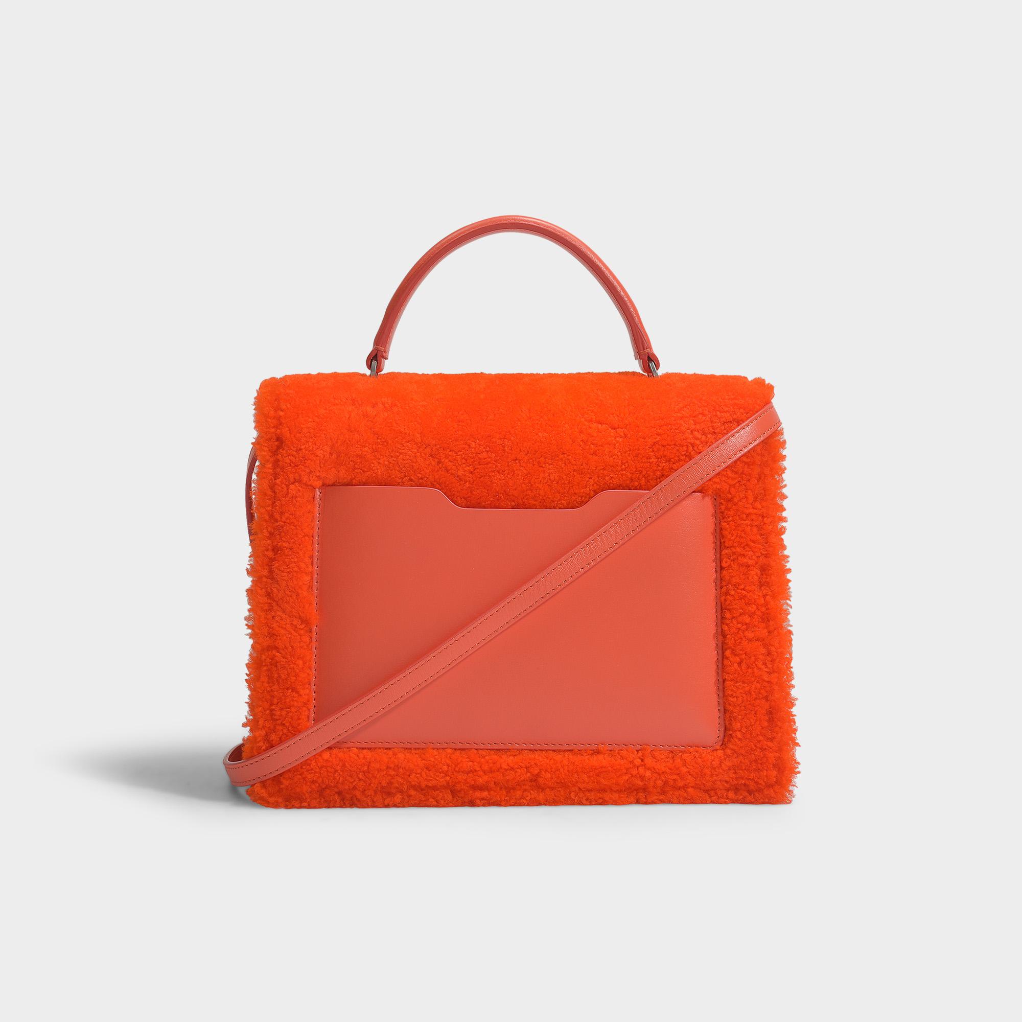 Off white fur bag sale