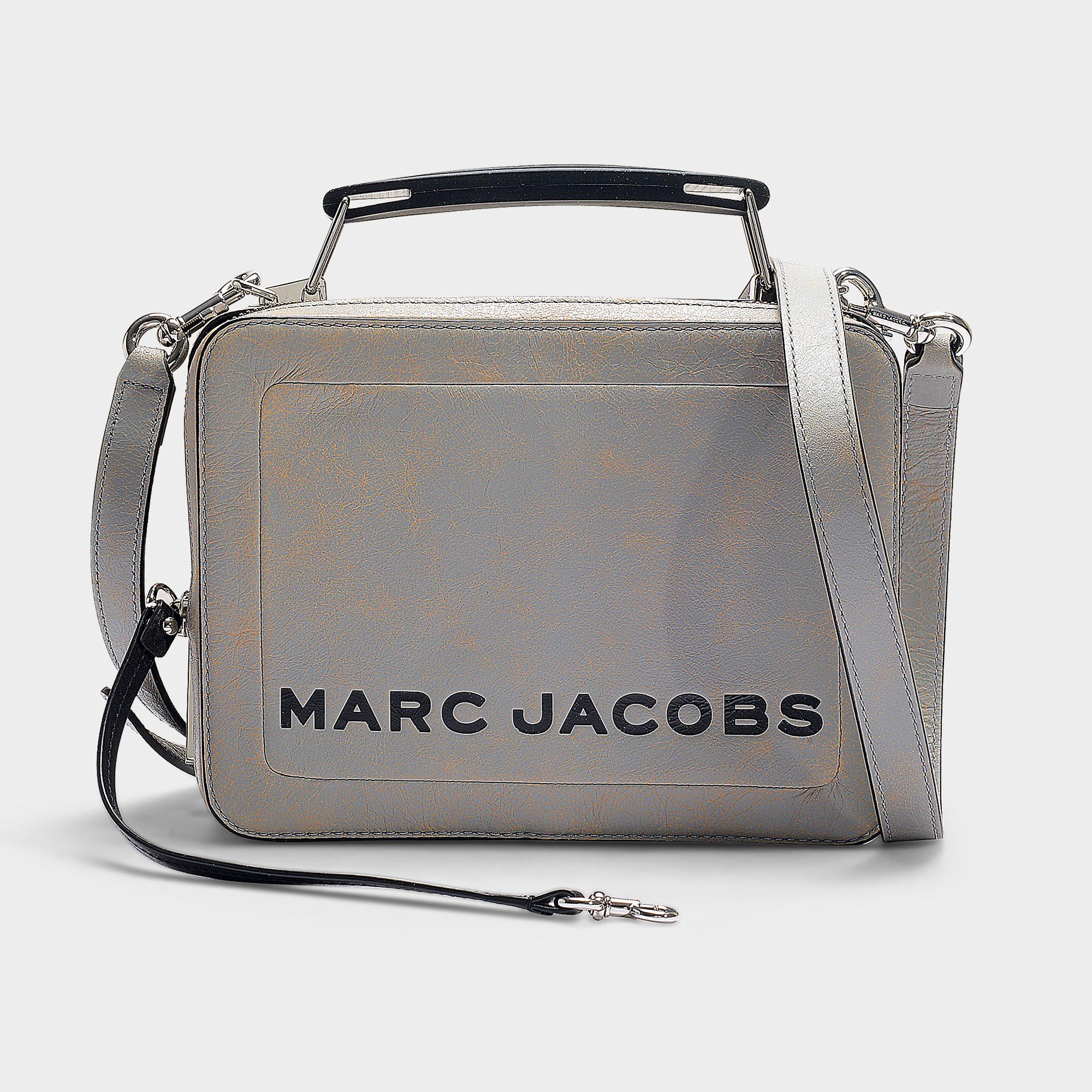 marc jacobs box bag grey