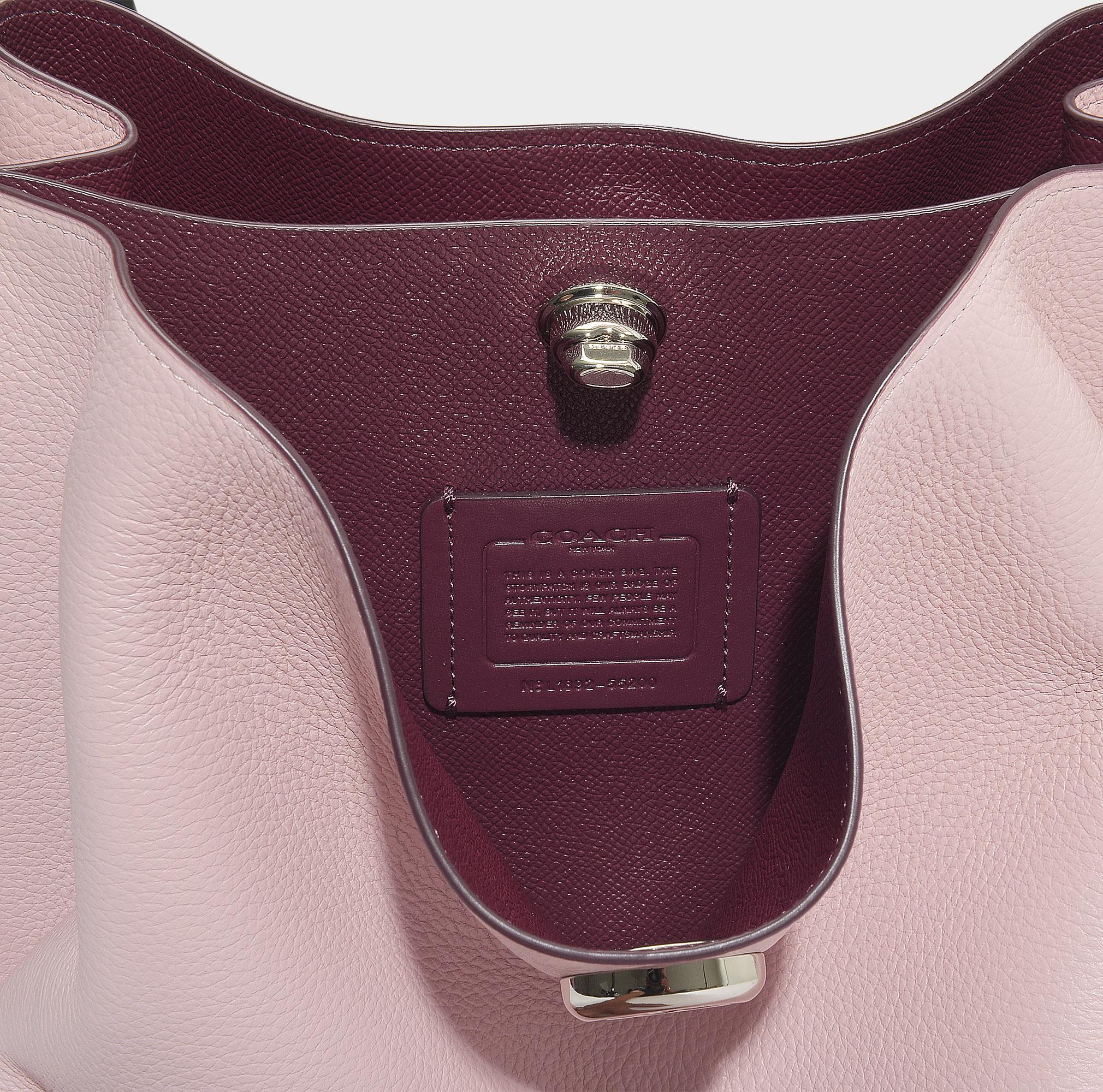 COACH Leather Polished Charlie Bucket Bag Pink - Lyst