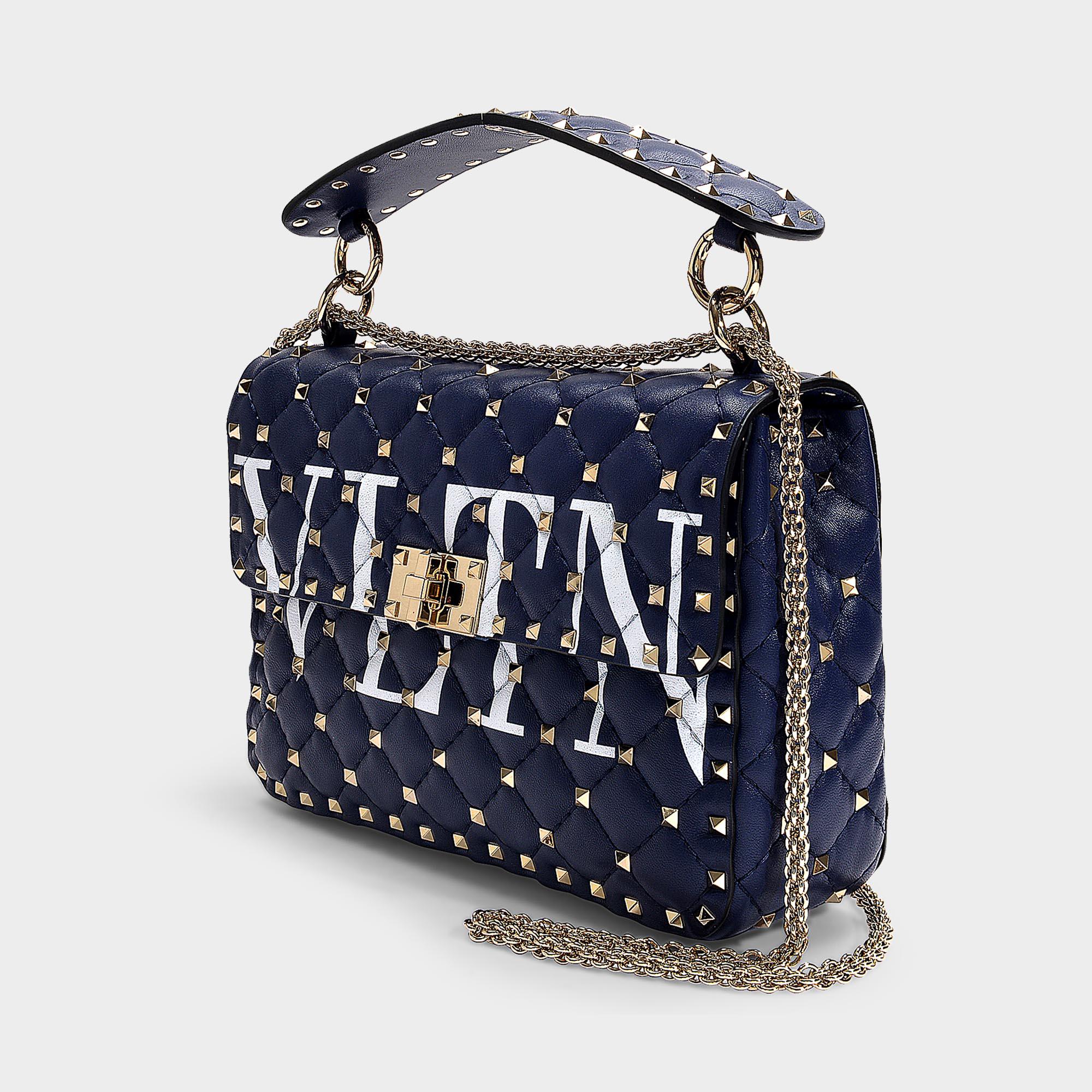 navy blue valentino bag