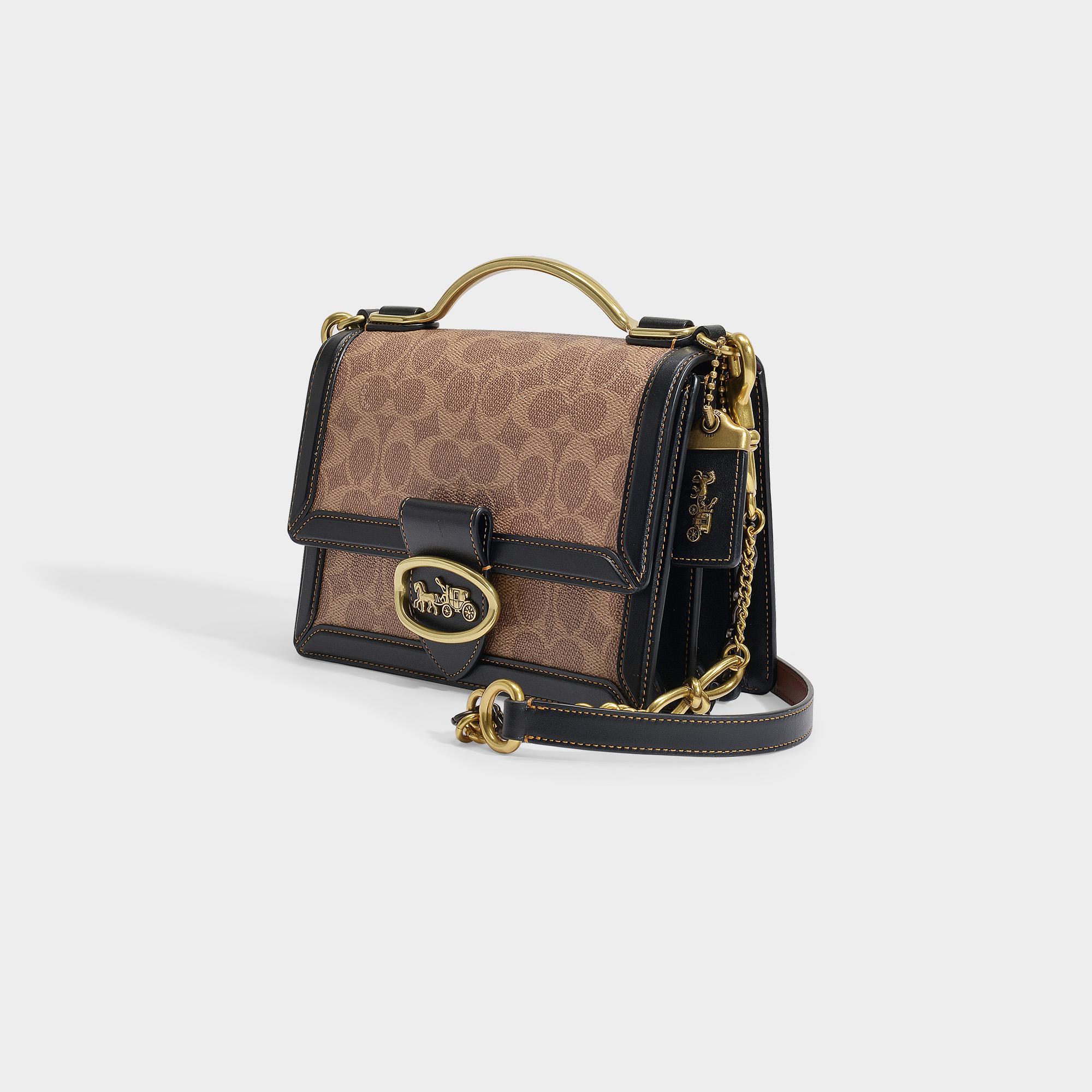 COACH Riley Top Handle 22 in Black Lyst