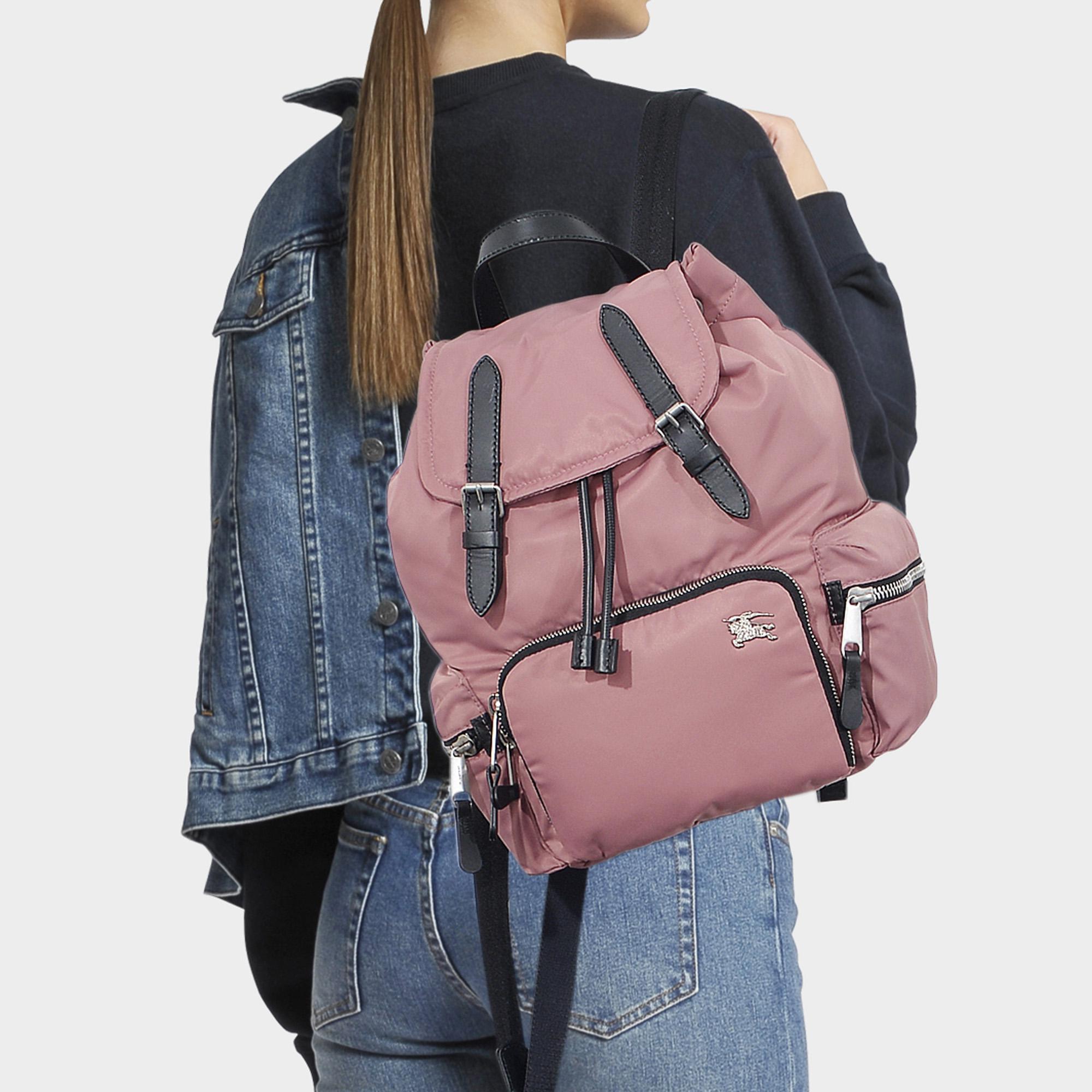 burberry backpack mauve pink