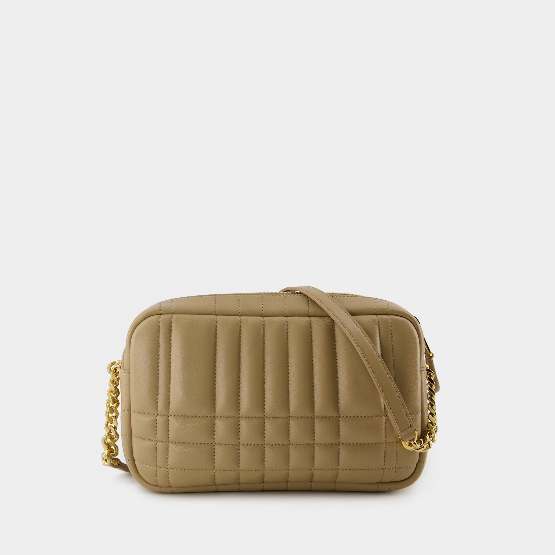Burberry Lola Camera Bag - - Leather - Beige in Green