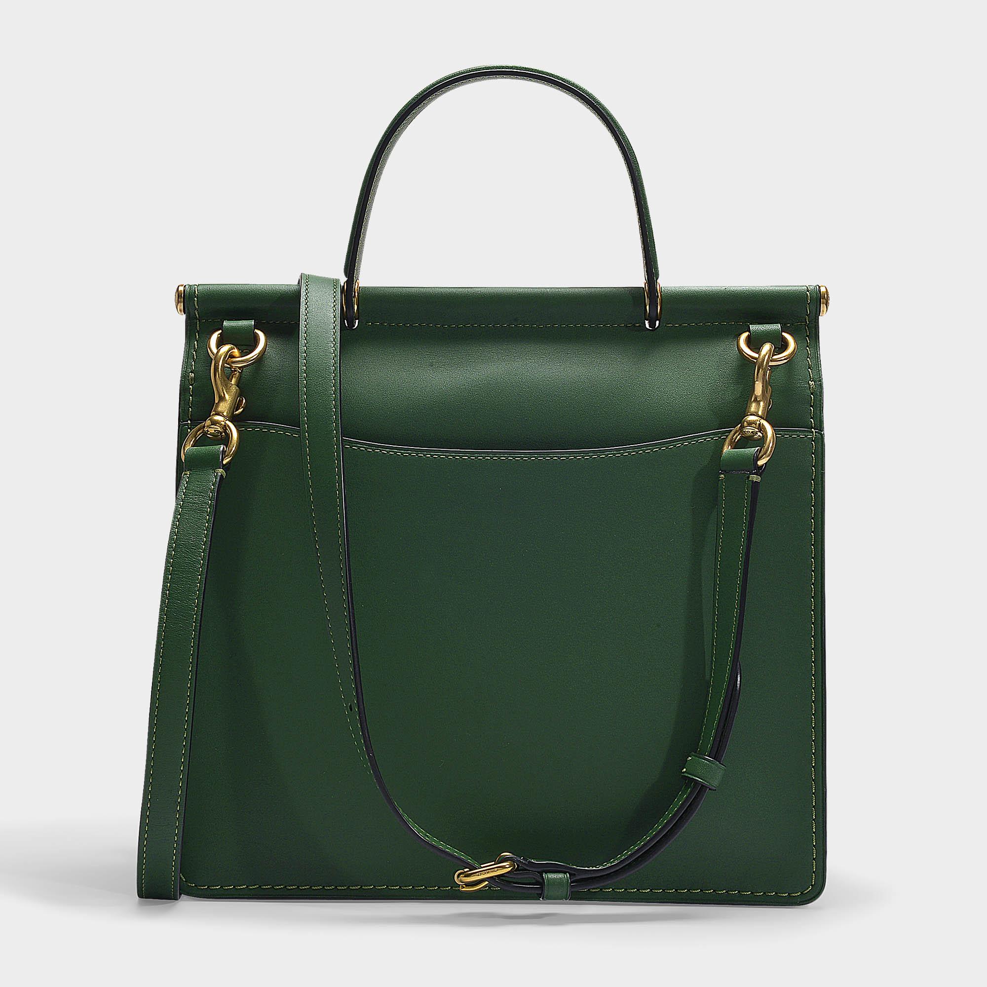 green coach bag