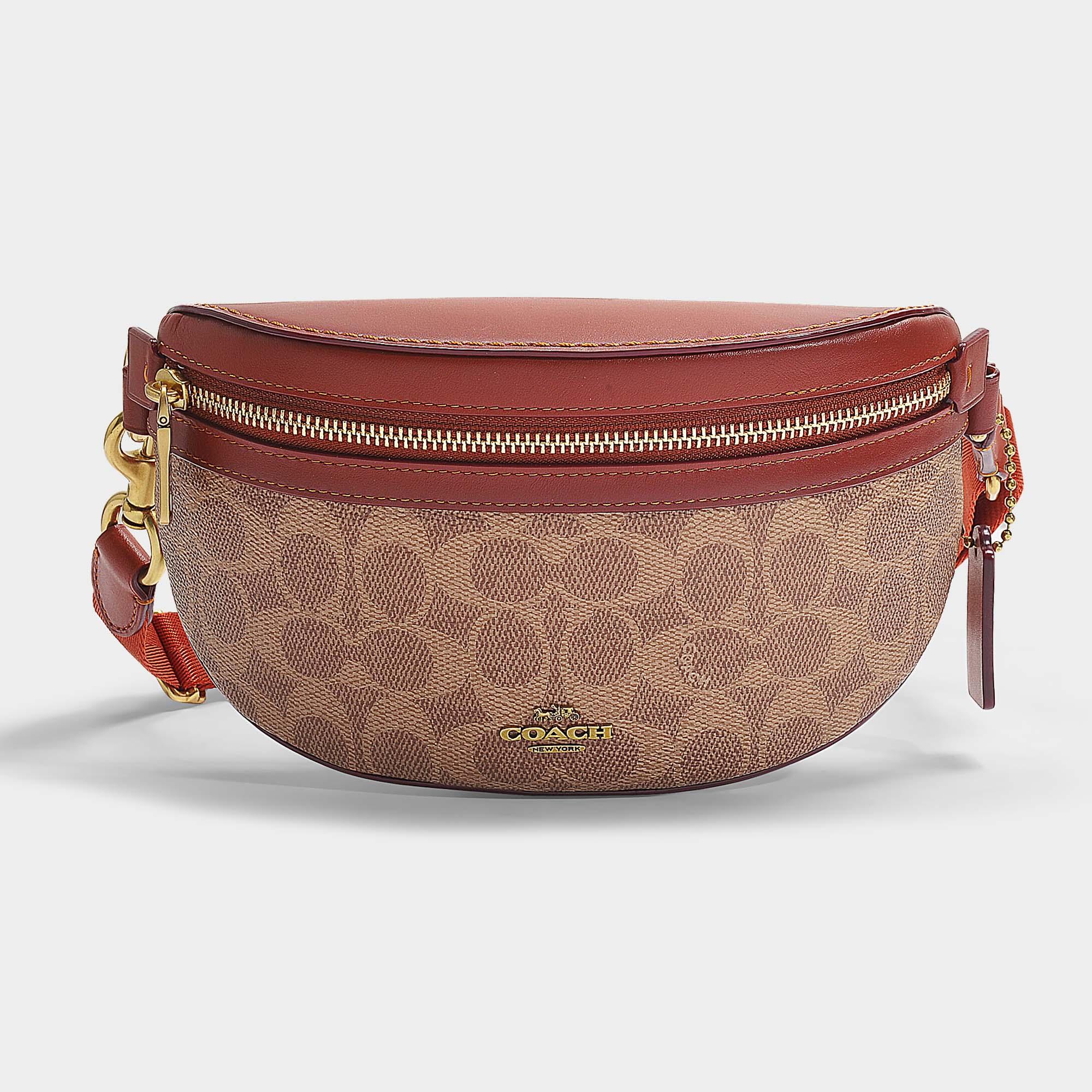 coach signature fanny pack