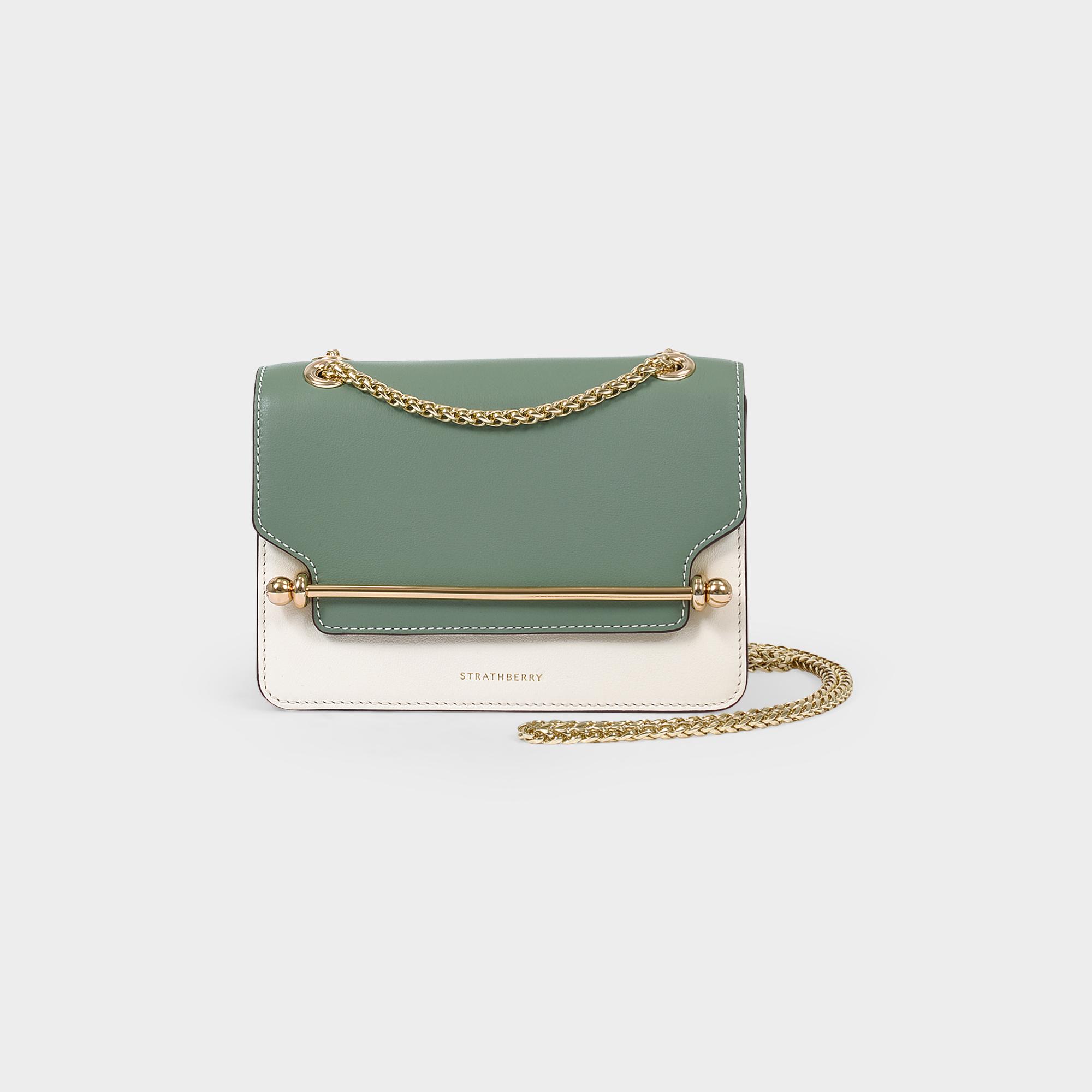 GREEN STRATHBERRY 'EAST/WEST' MINI SHOULDER BAG (20232171550)