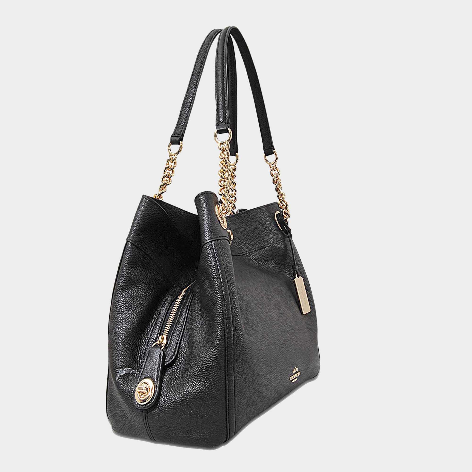 COACH Turnlock Edie Shoulder Bag in Black Lyst