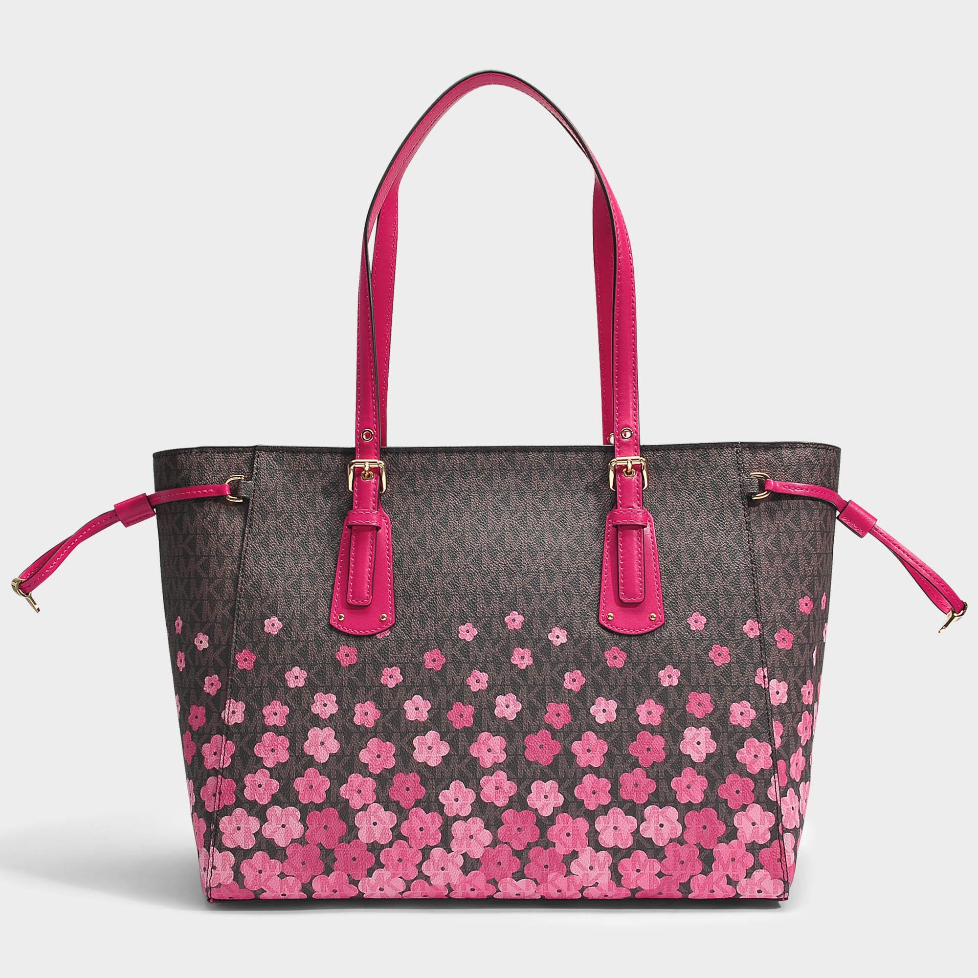michael kors pink purse with flowers
