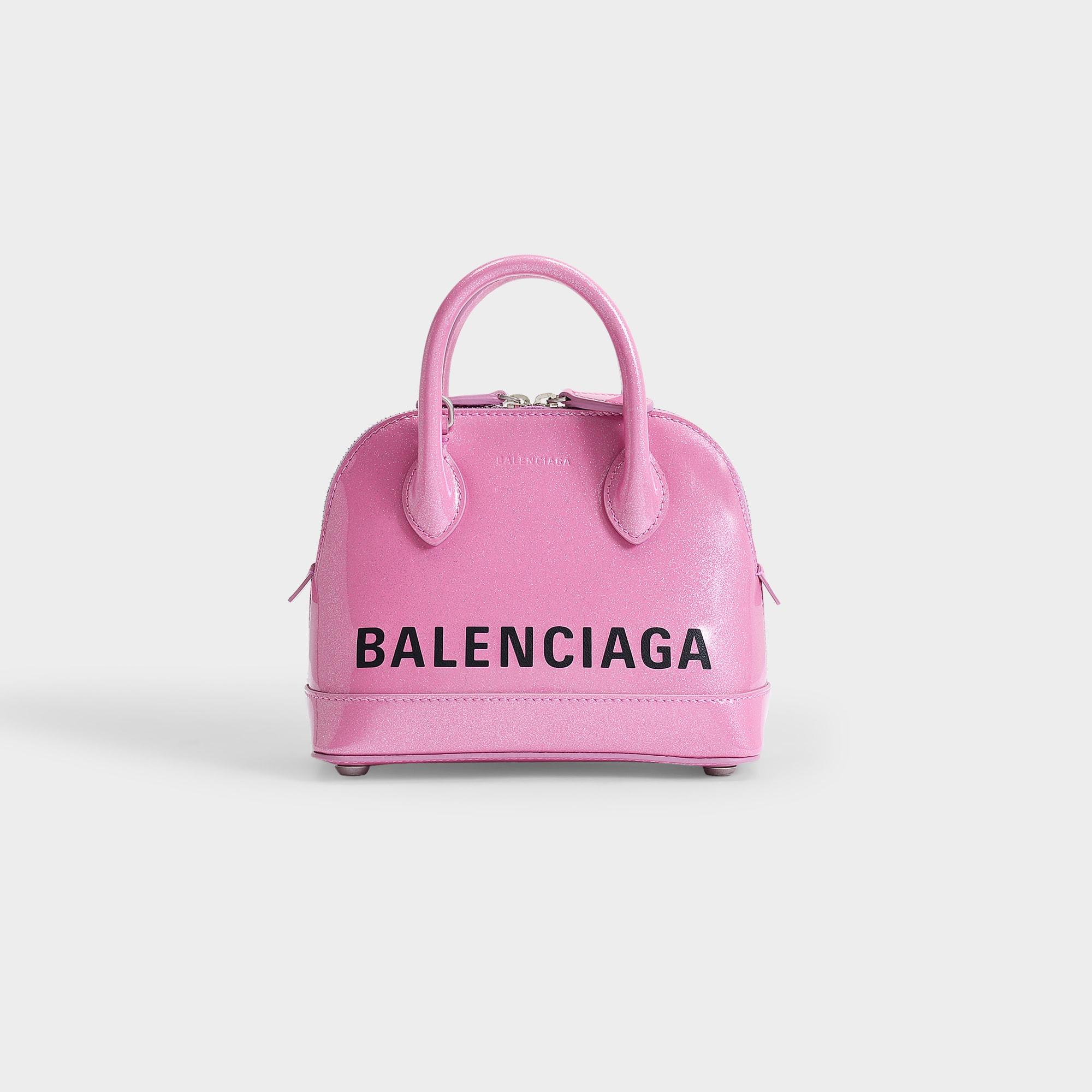 balenciaga pink ville bag