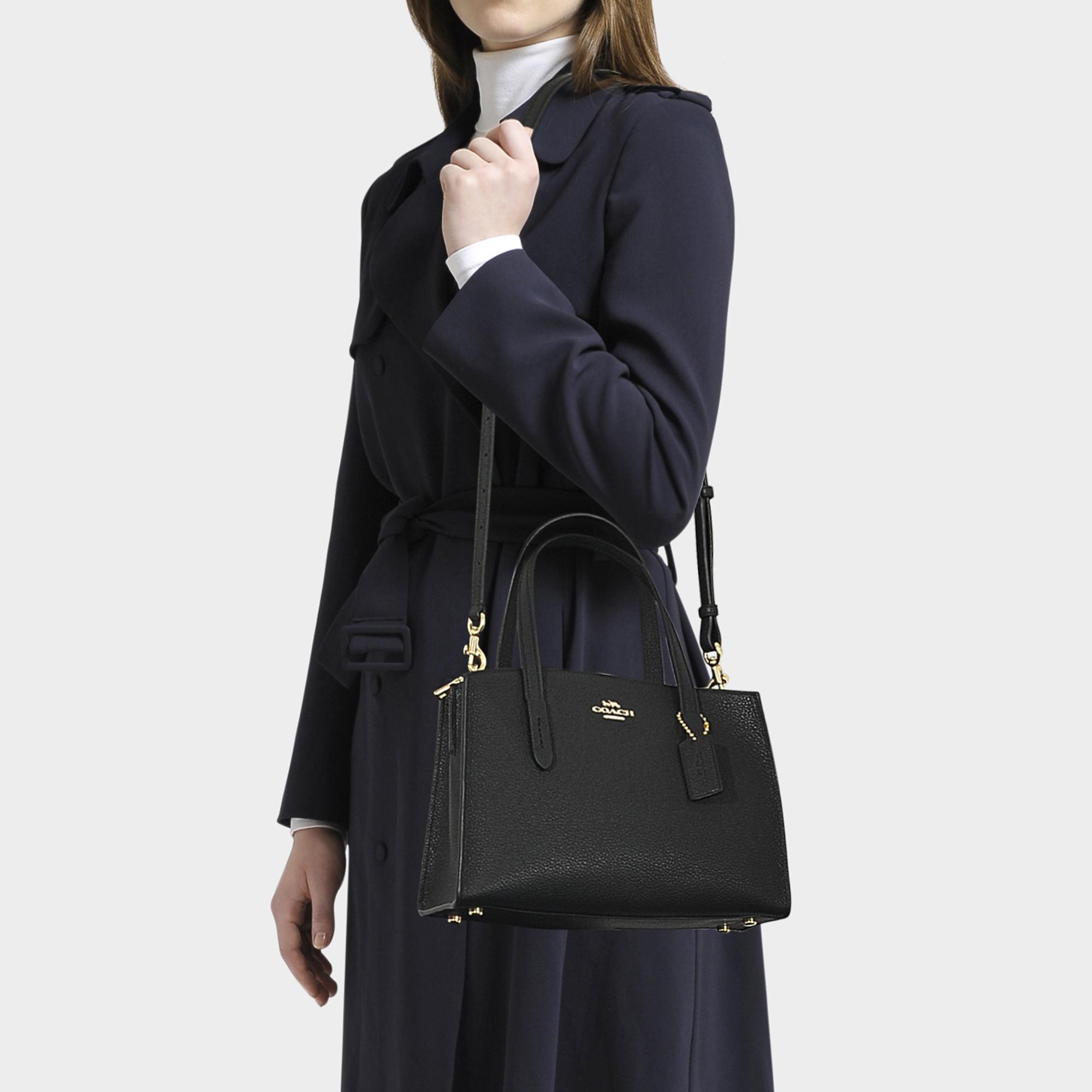 Coach leather charlie 27 carryall sale