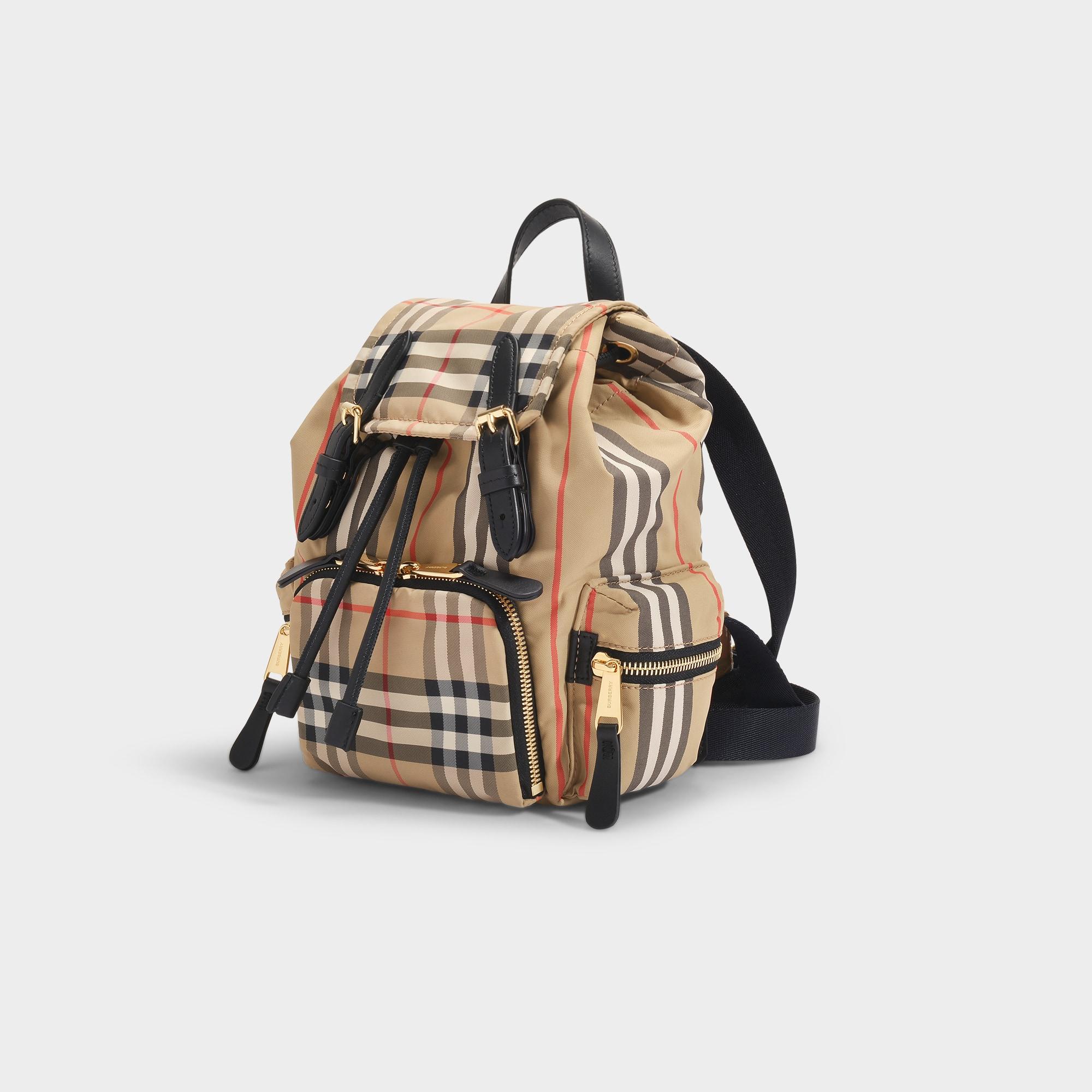 Burberry Synthetic Small Stripe Backpack | Lyst
