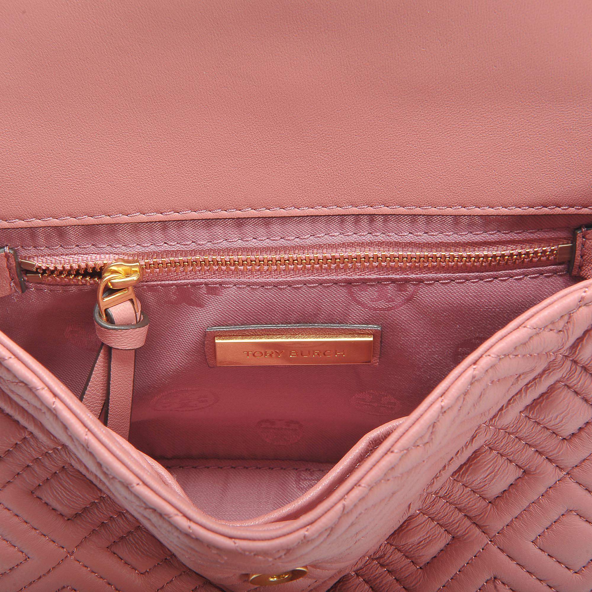 Tory Burch Fleming Small Convertible Shoulder Bag In Pink Magnolia