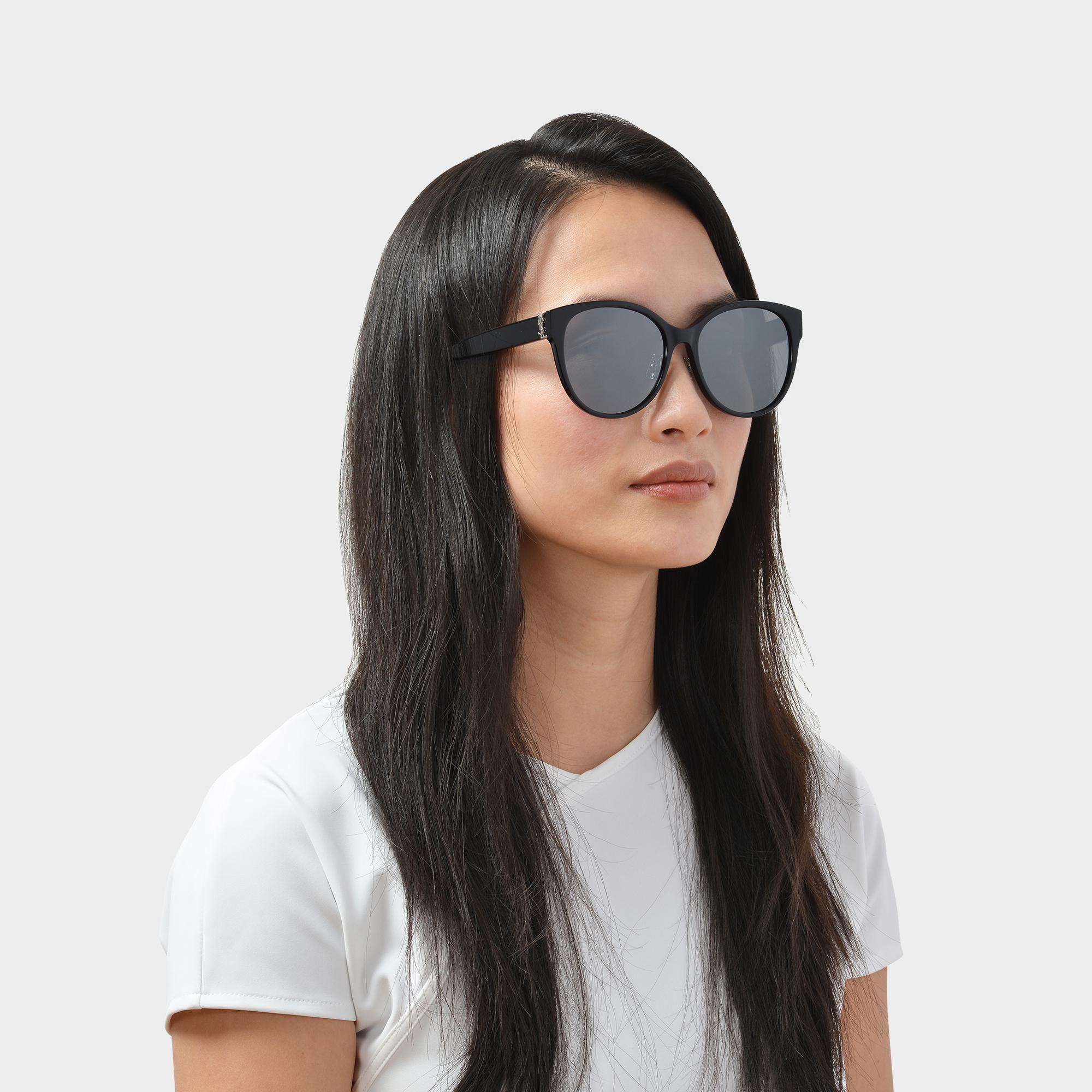 Saint Laurent Sl M39/k Asian Fit 002 Women's Sunglasses in Black 