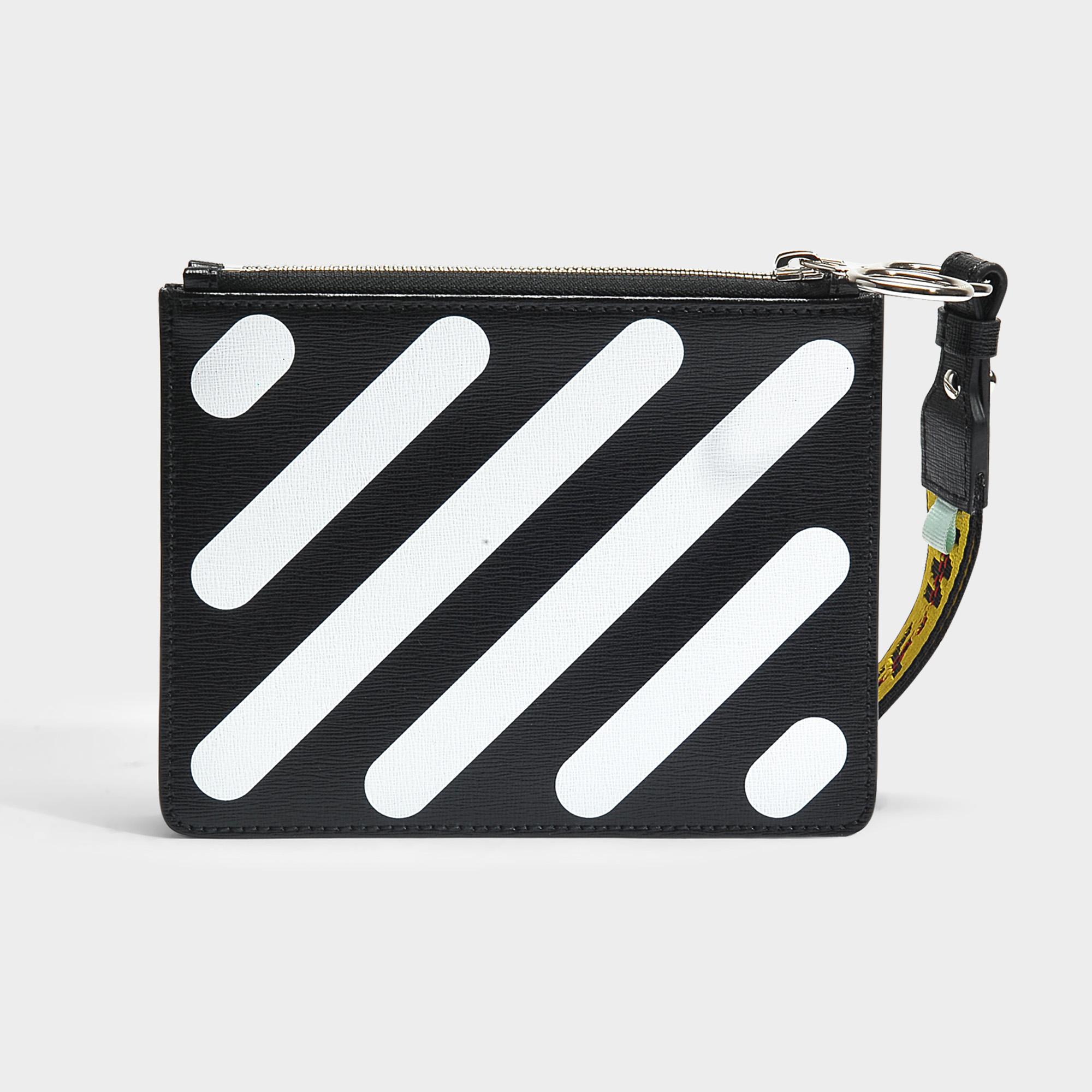 Off-White c/o Virgil Abloh Flat Double Leather Pouch in Black