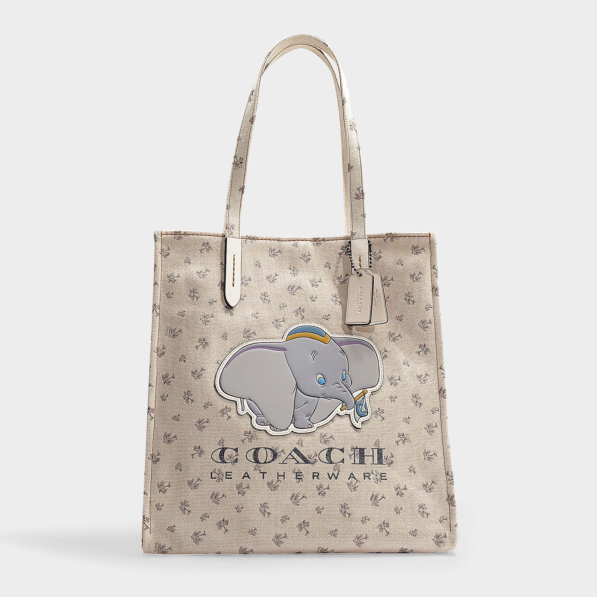COACH Disney X Dumbo Tote In Chalk Canvas in Natural Lyst
