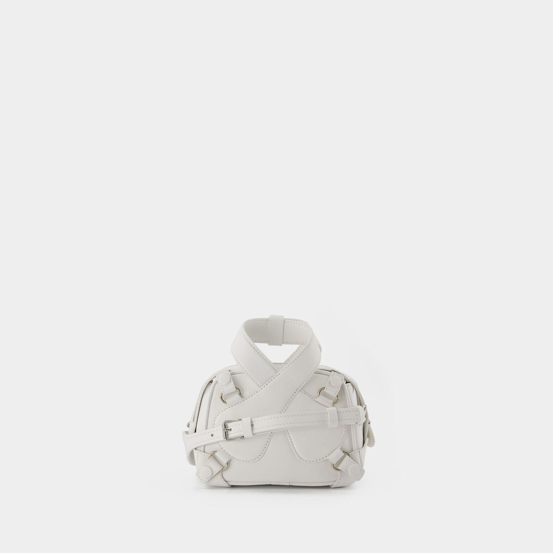 Courreges Loop Baguette Bag in White