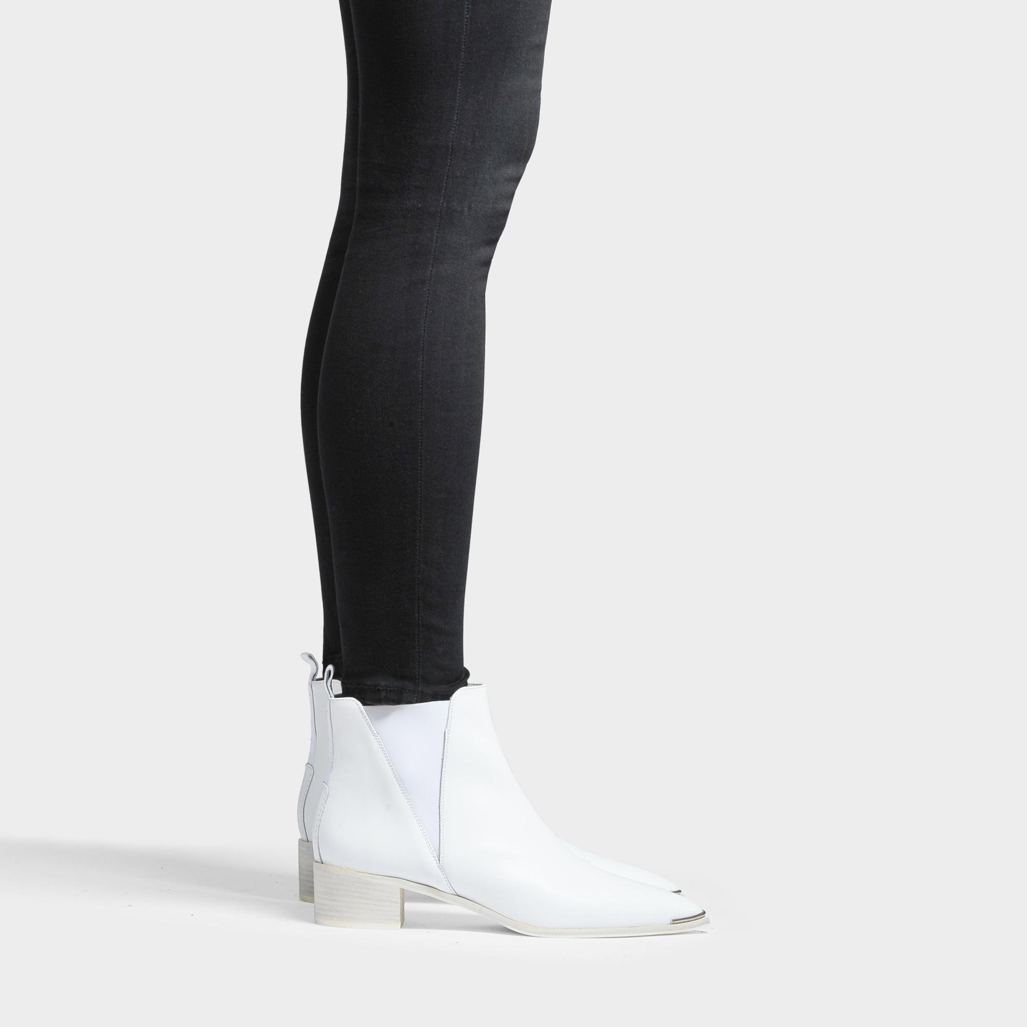Acne Jensen Boots White Online Sale, UP TO 55% OFF