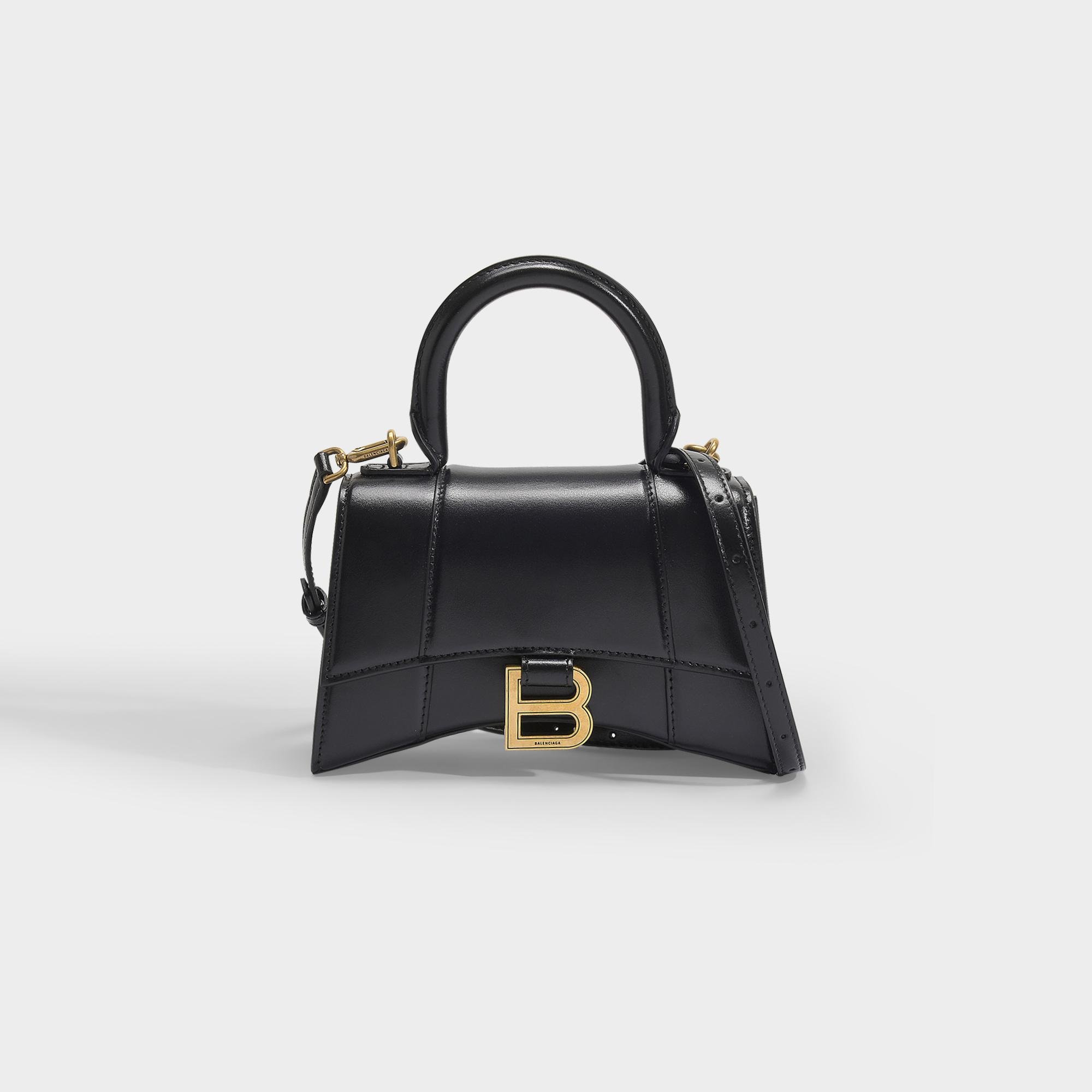 Balenciaga Hourglass XS CrocodileEmbossed Top Handle Bag  Neiman Marcus
