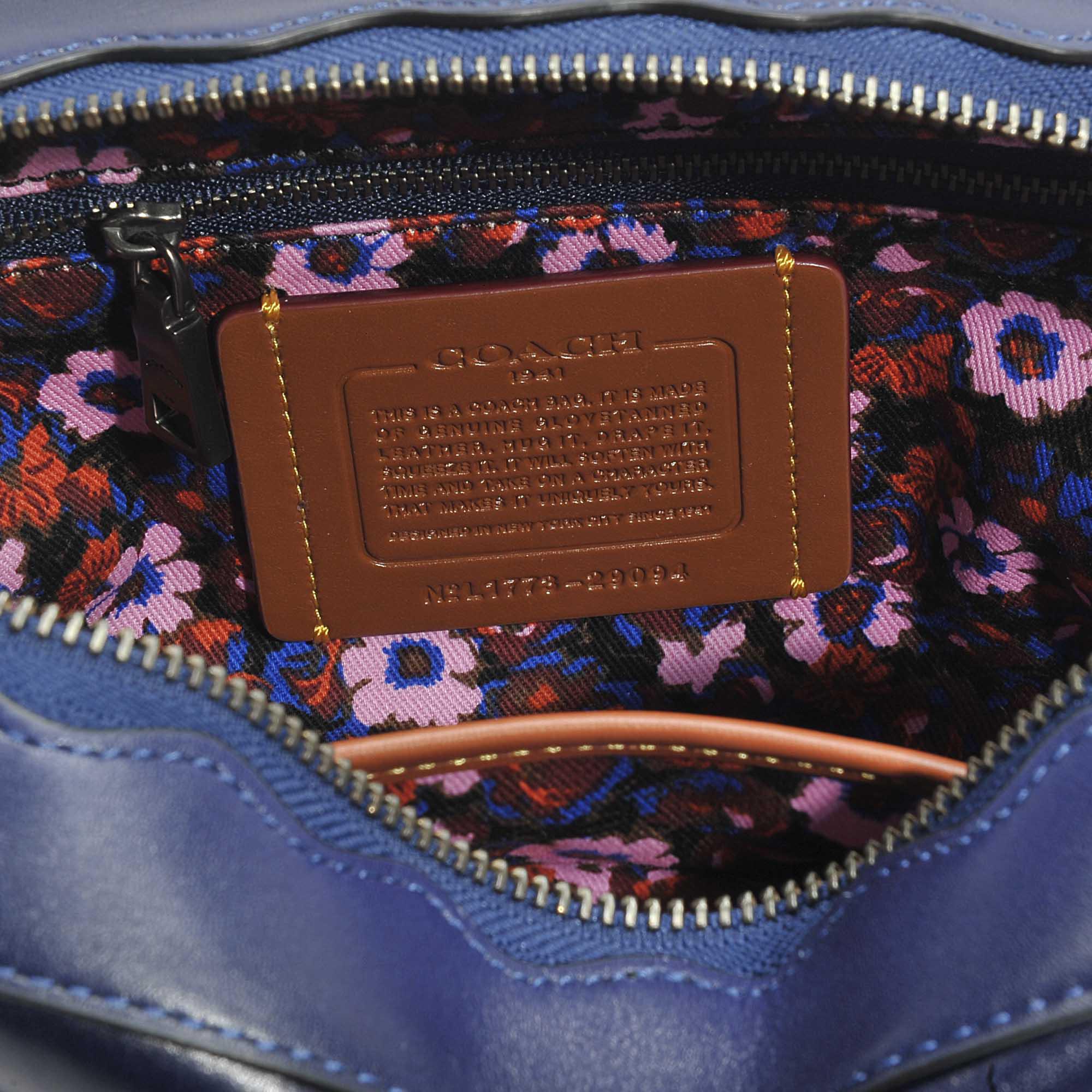 royal blue coach bag