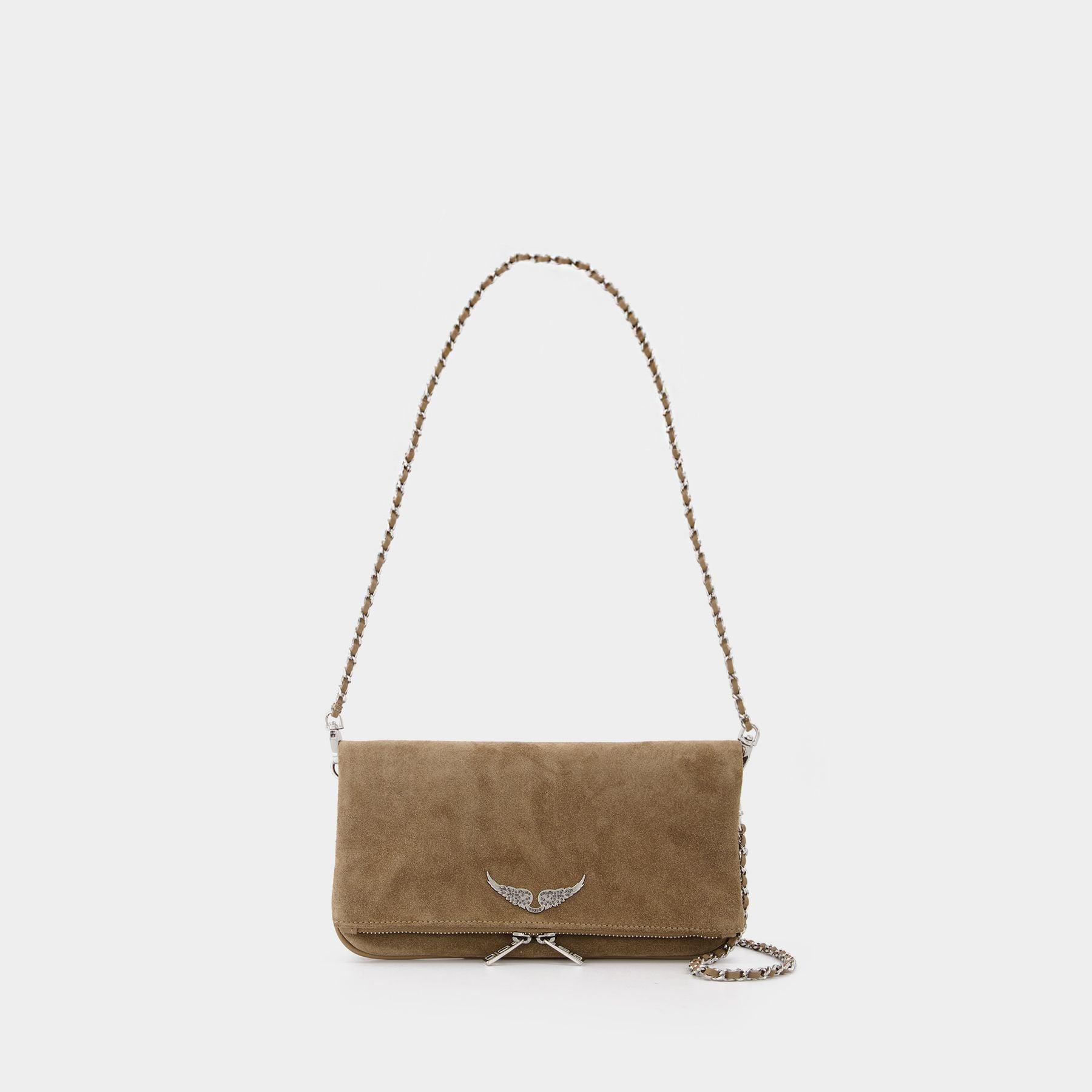 Zadig & Voltaire Rock Suede Beige in White Lyst