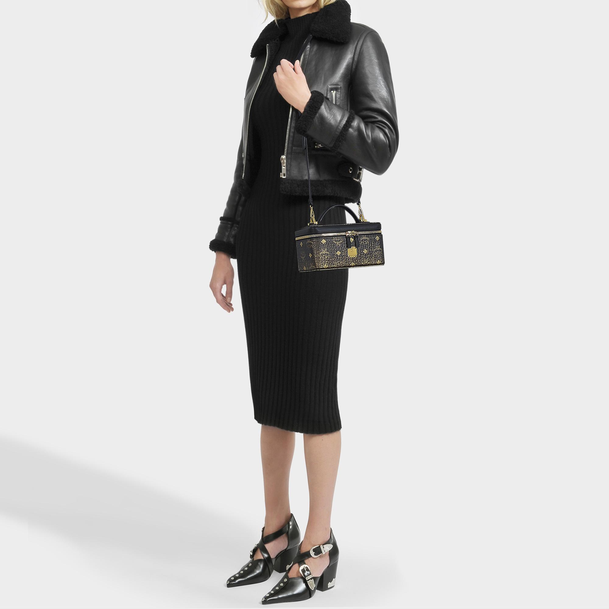 mcm vanity case black