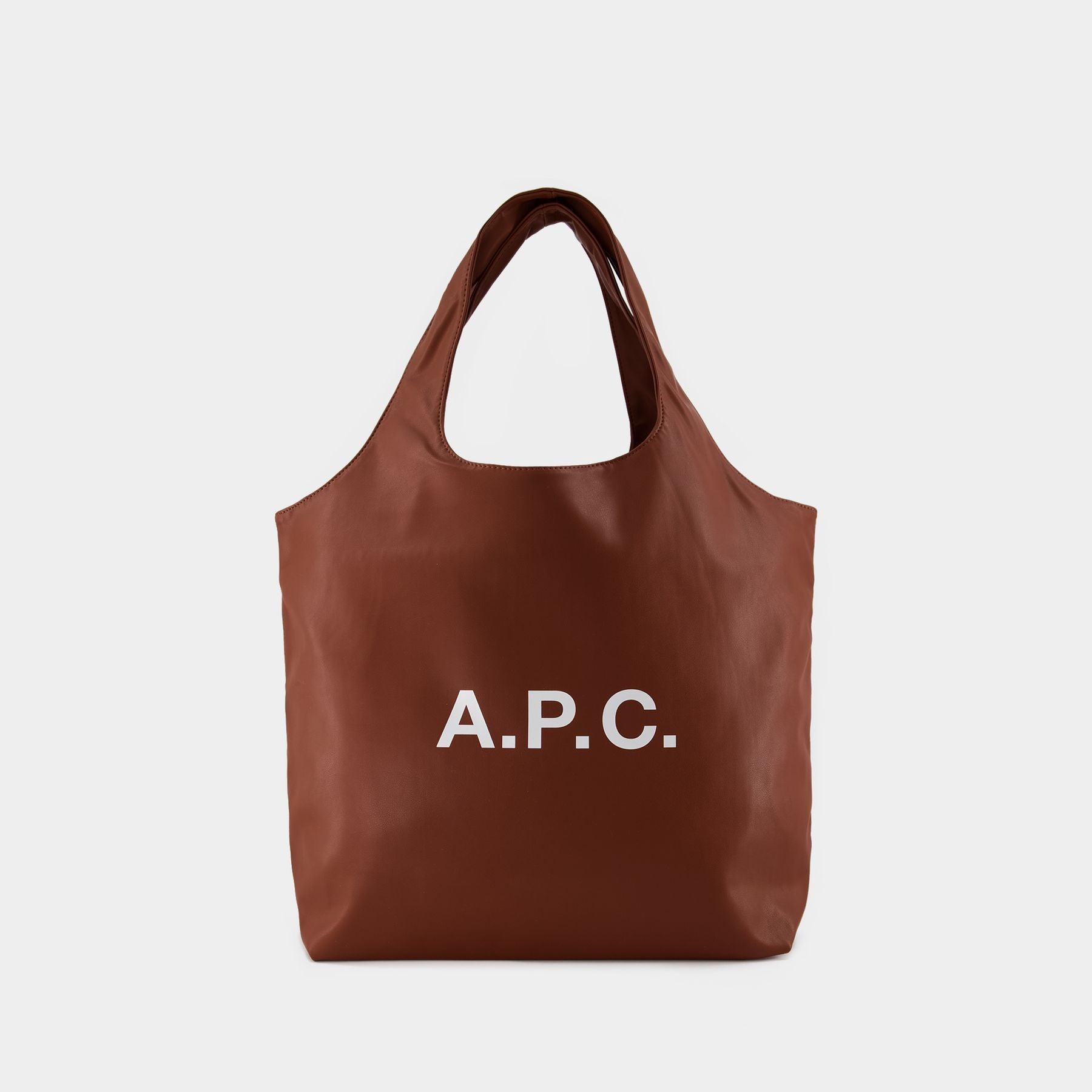 A.P.C. Ninon Tote Bag - - Synthetic - Brown | Lyst