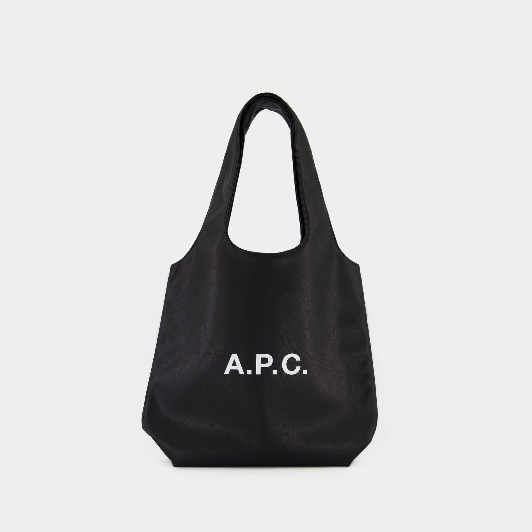 A.P.C. Ninon Small Faux-leather Tote Bag in Black for Men