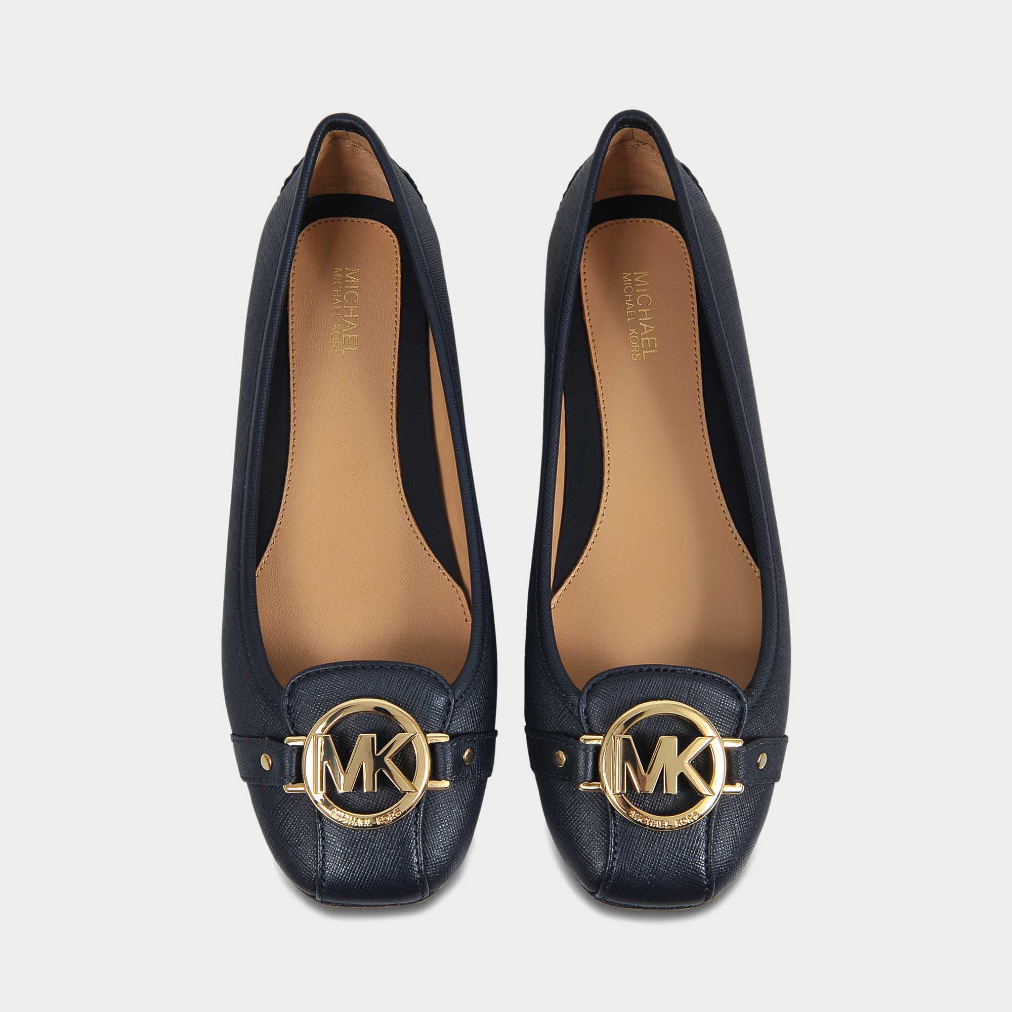 MICHAEL Michael Kors Leather Fulton Moc Shoes In Admiral Saffiano in Blue |  Lyst