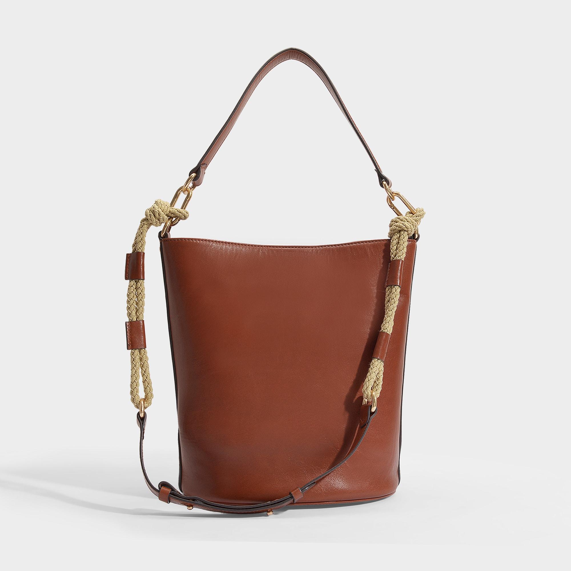 Vanessa Bruno Holly Bucket Bag In Cognac Leather in Brown | Lyst