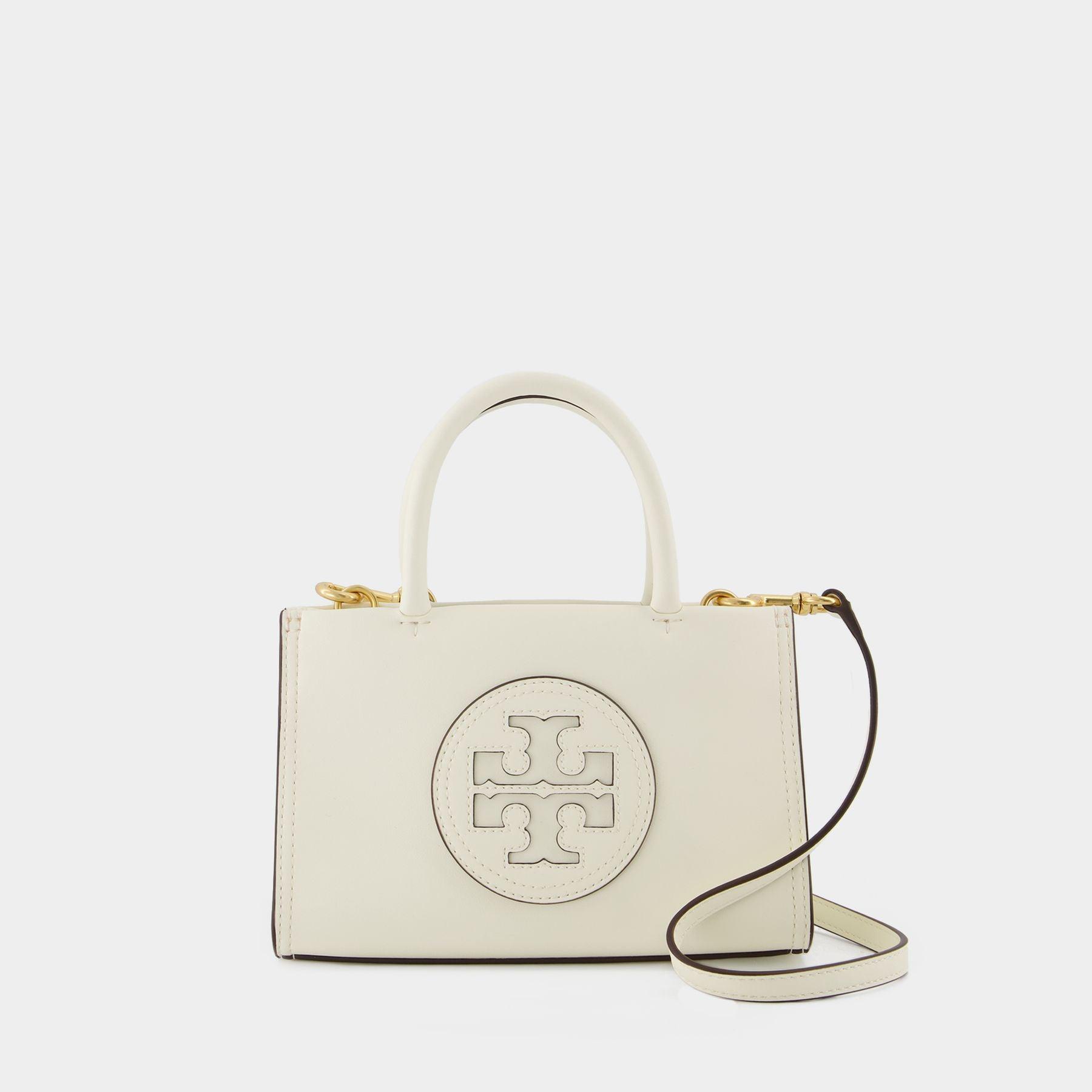 Mini Ella Eco Tote Bag - Tory Burch - Yellow - Vegan Leather