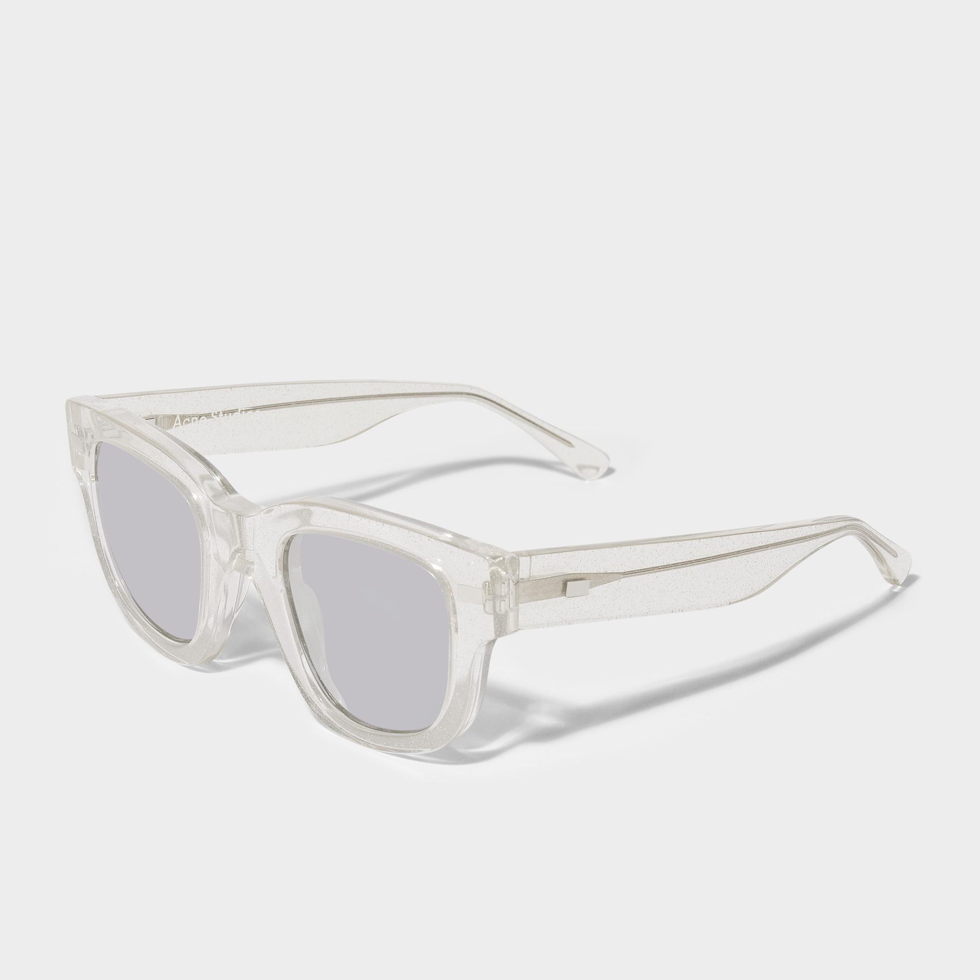 Acne Studios Frame Sunglasses In Transparent Glitter Acetate - Lyst